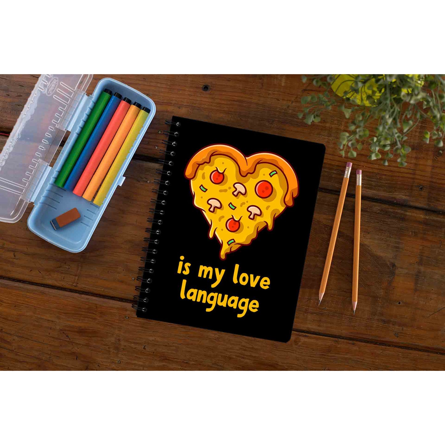 printed pizza is my notebook notepad diary buy online india the banyan tee tbt unruled