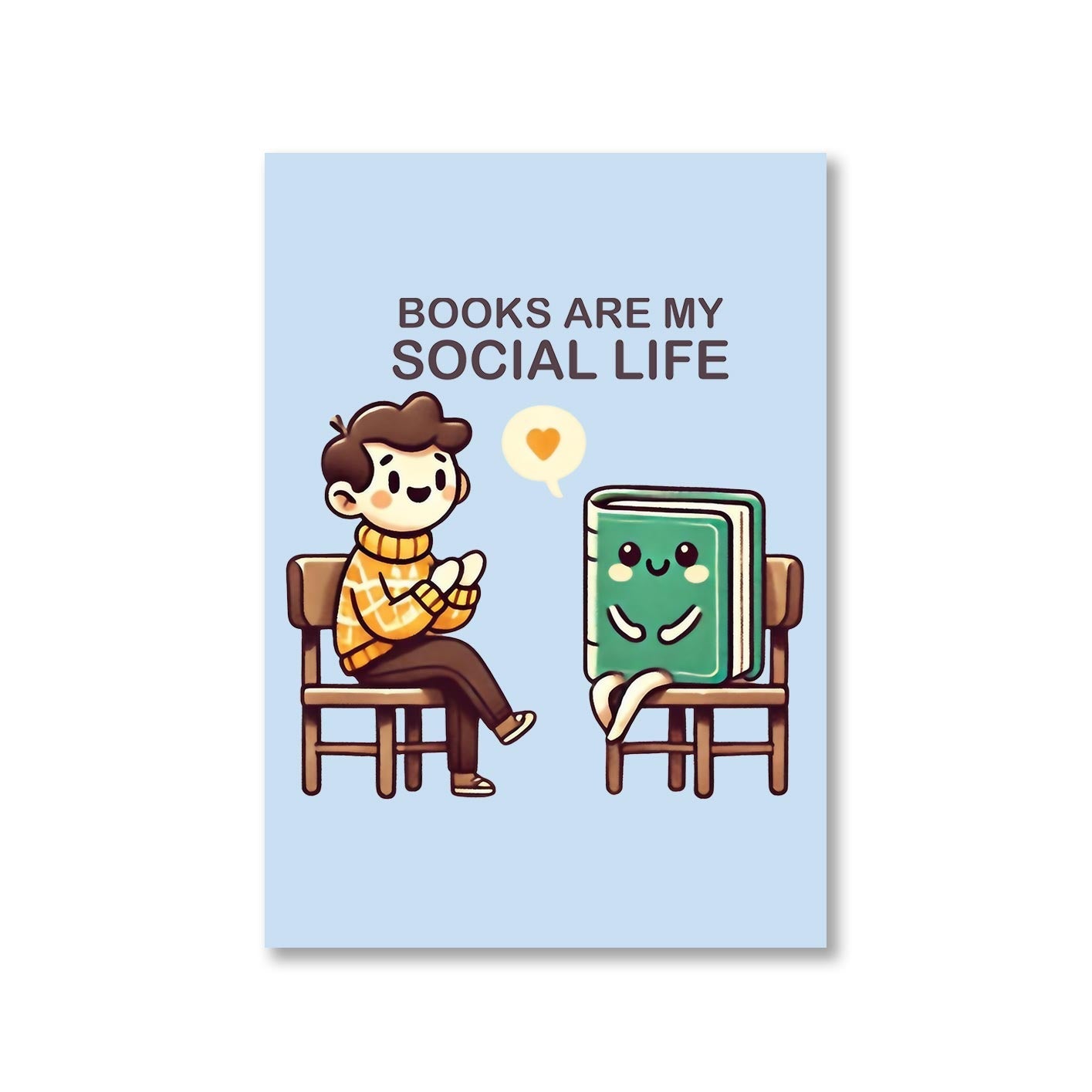 printed books are my social life poster wall art buy online india the banyan tee tbt a4