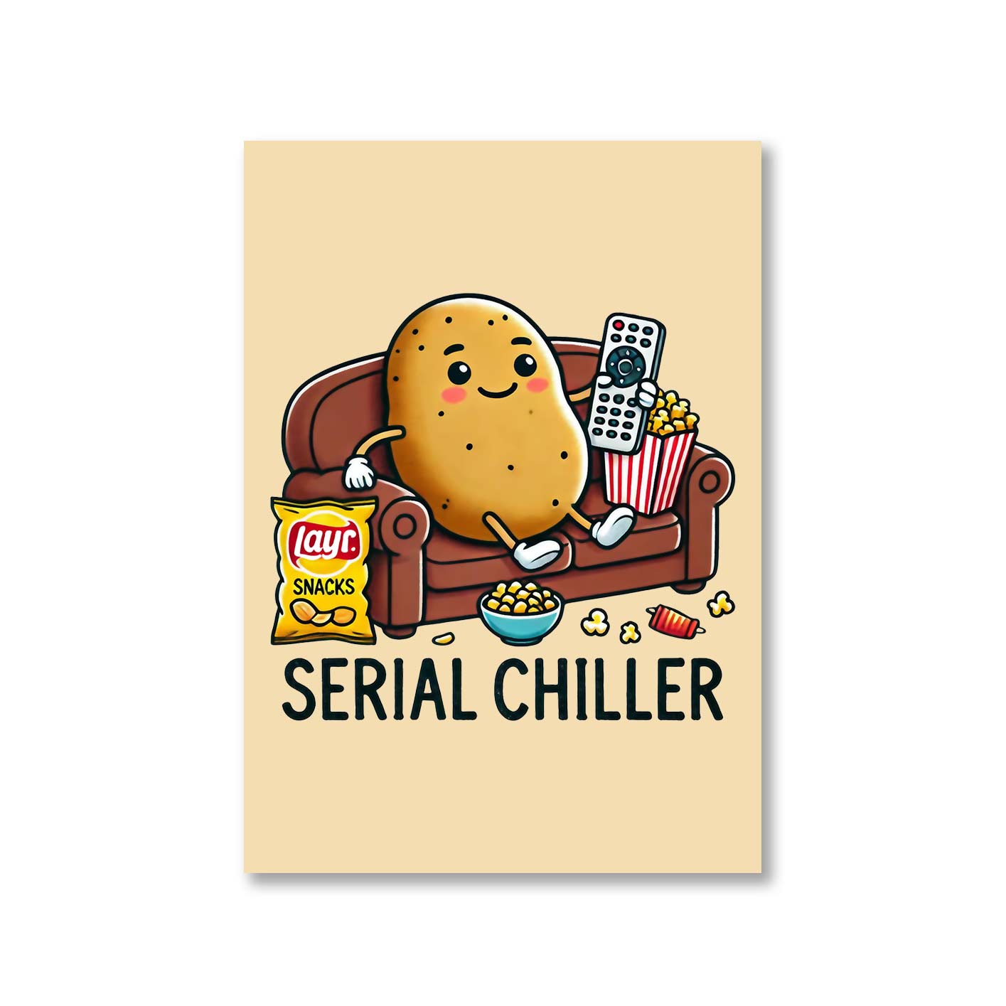 printed serial chiller poster wall art buy online india the banyan tee tbt a4
