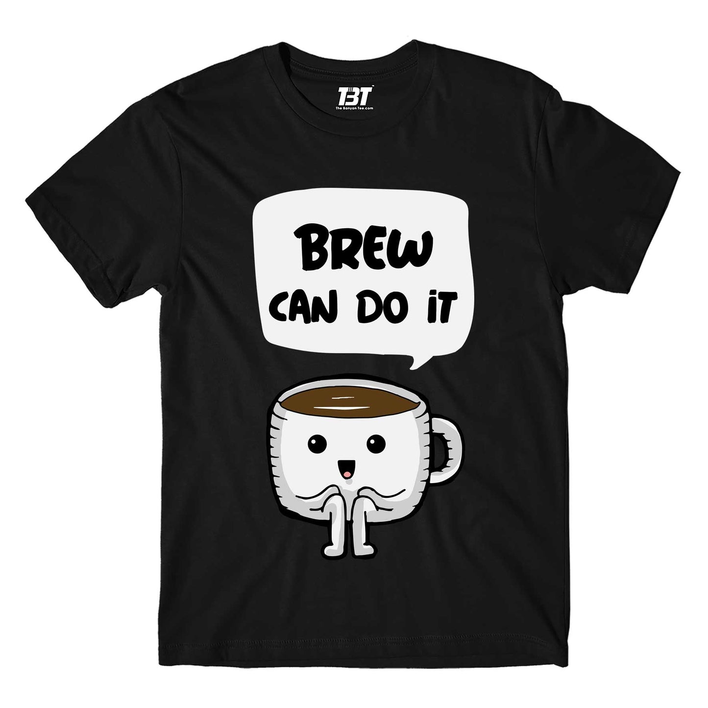 printed brew can do it t-shirt printed graphic stylish buy online india the banyan tee tbt men women girls boys unisex black