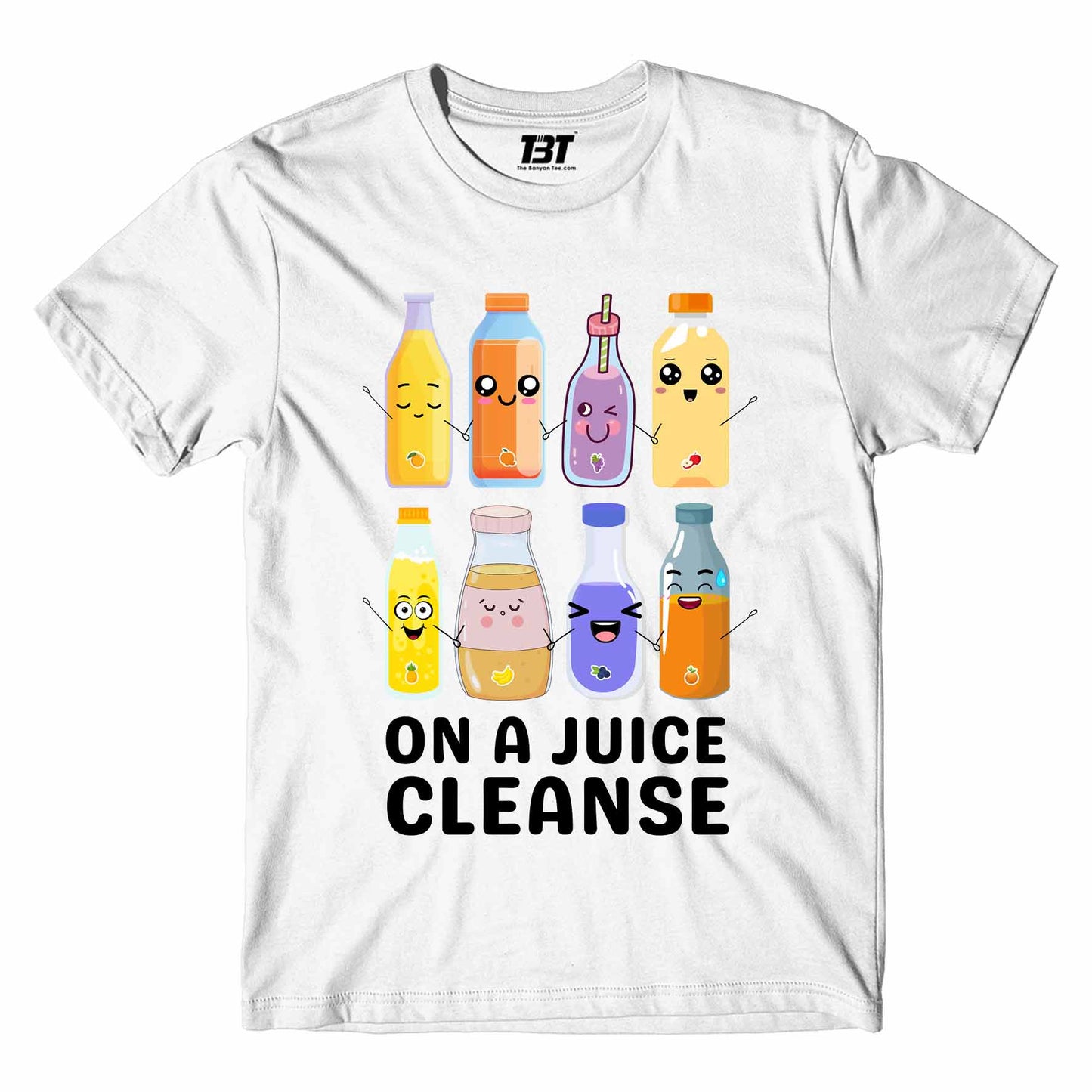 printed on a juice cleanse t-shirt printed graphic stylish buy online india the banyan tee tbt men women girls boys unisex white