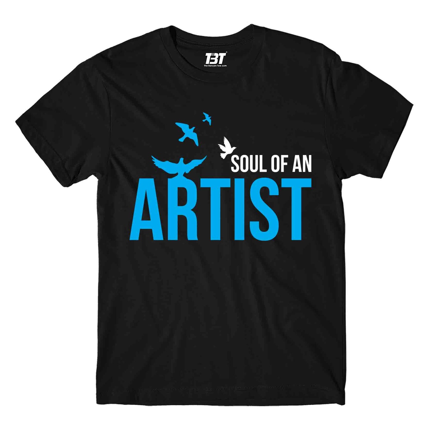 printed soul of an artist t-shirt printed graphic stylish buy online india the banyan tee tbt men women girls boys unisex black