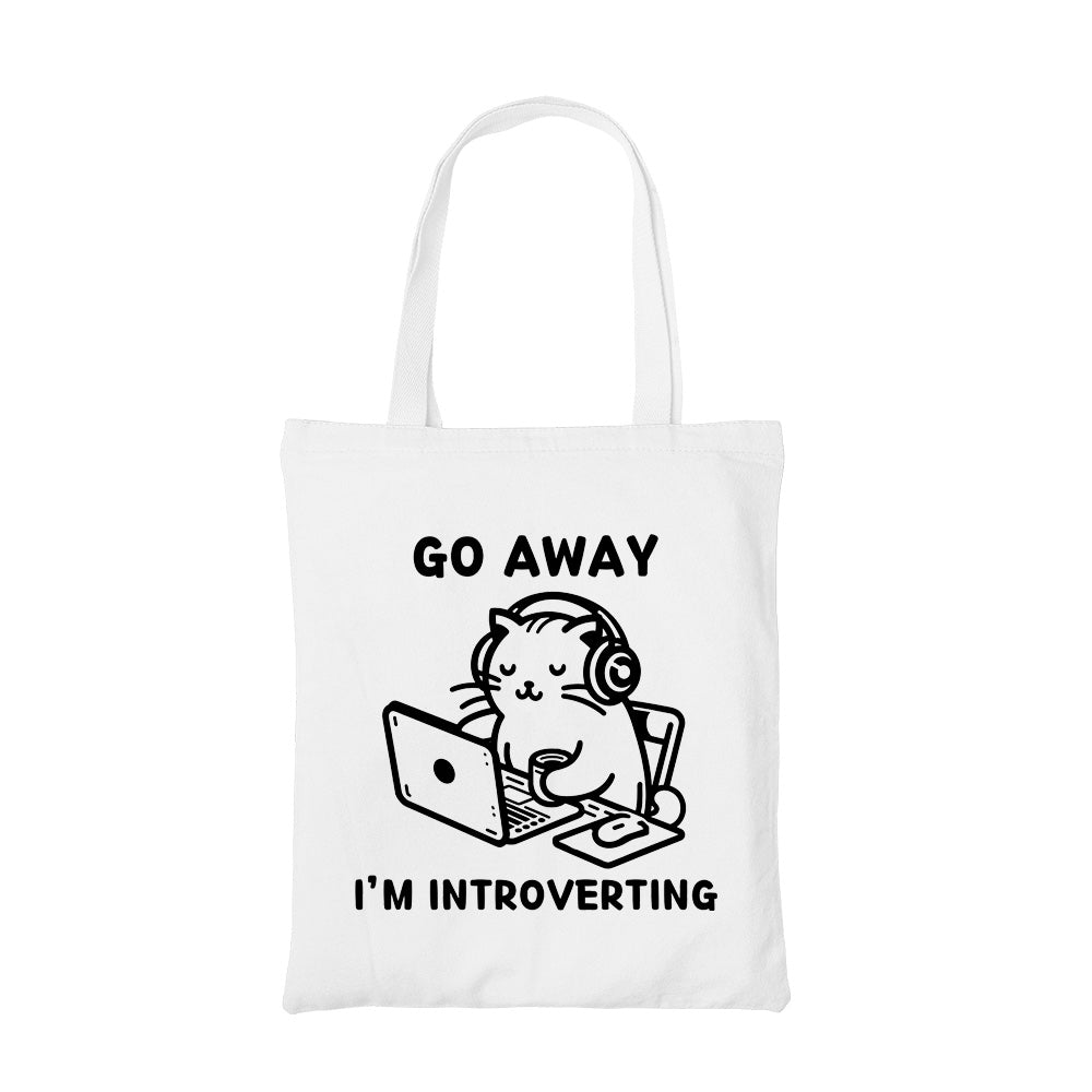 printed introverting tote bag cotton printed printed graphic stylish buy online india the banyan tee tbt men women girls boys unisex