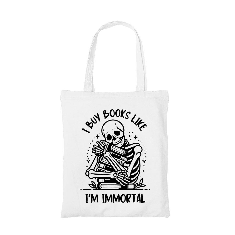 printed i buy books tote bag cotton printed printed graphic stylish buy online india the banyan tee tbt men women girls boys unisex