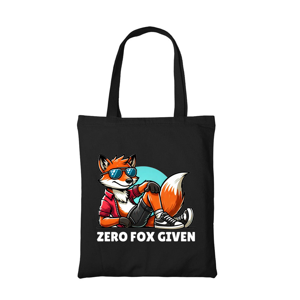 printed zero fox given tote bag cotton printed printed graphic stylish buy online india the banyan tee tbt men women girls boys unisex