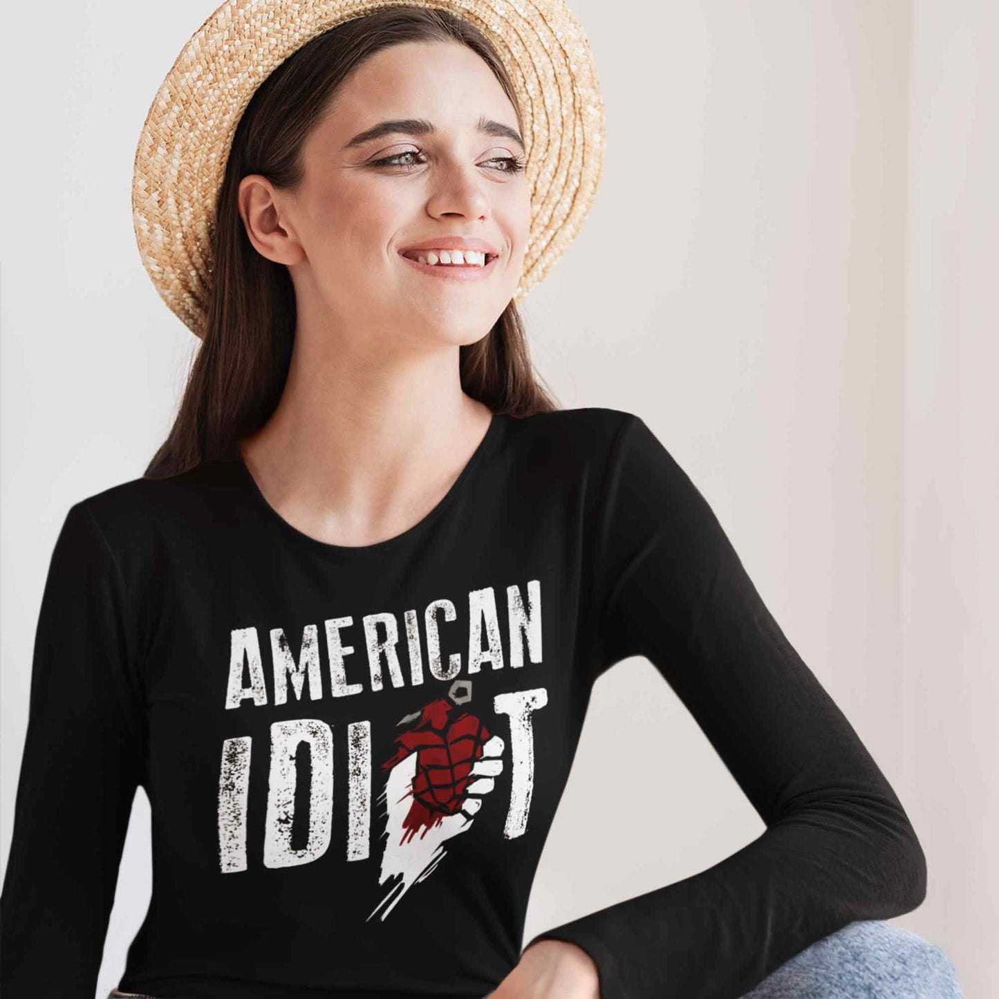 green day american idiot full sleeves long sleeves music band buy online india the banyan tee tbt men women girls boys unisex black