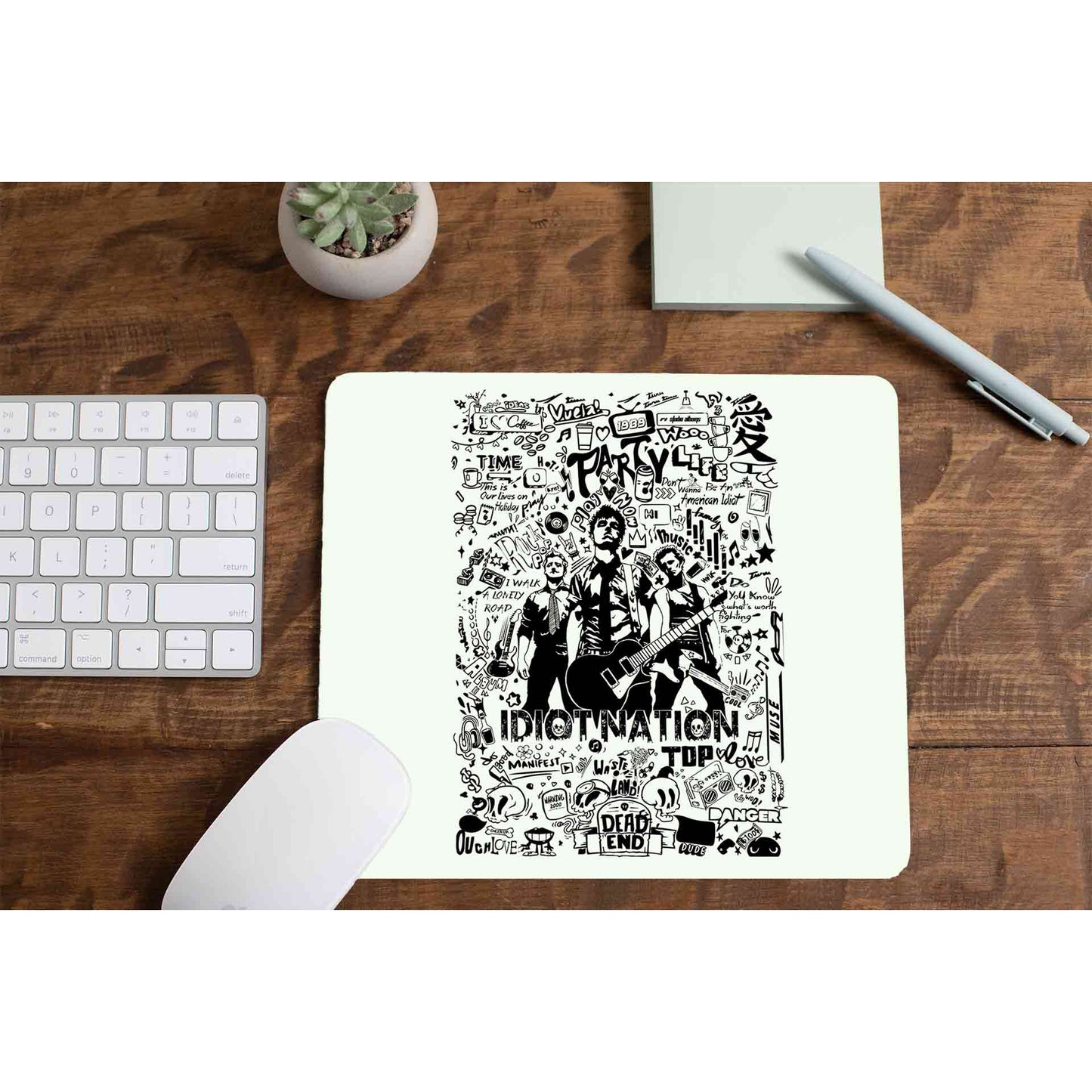 green day boulevard of broken scribbles mousepad logitech large anime music band buy online india the banyan tee tbt men women girls boys unisex