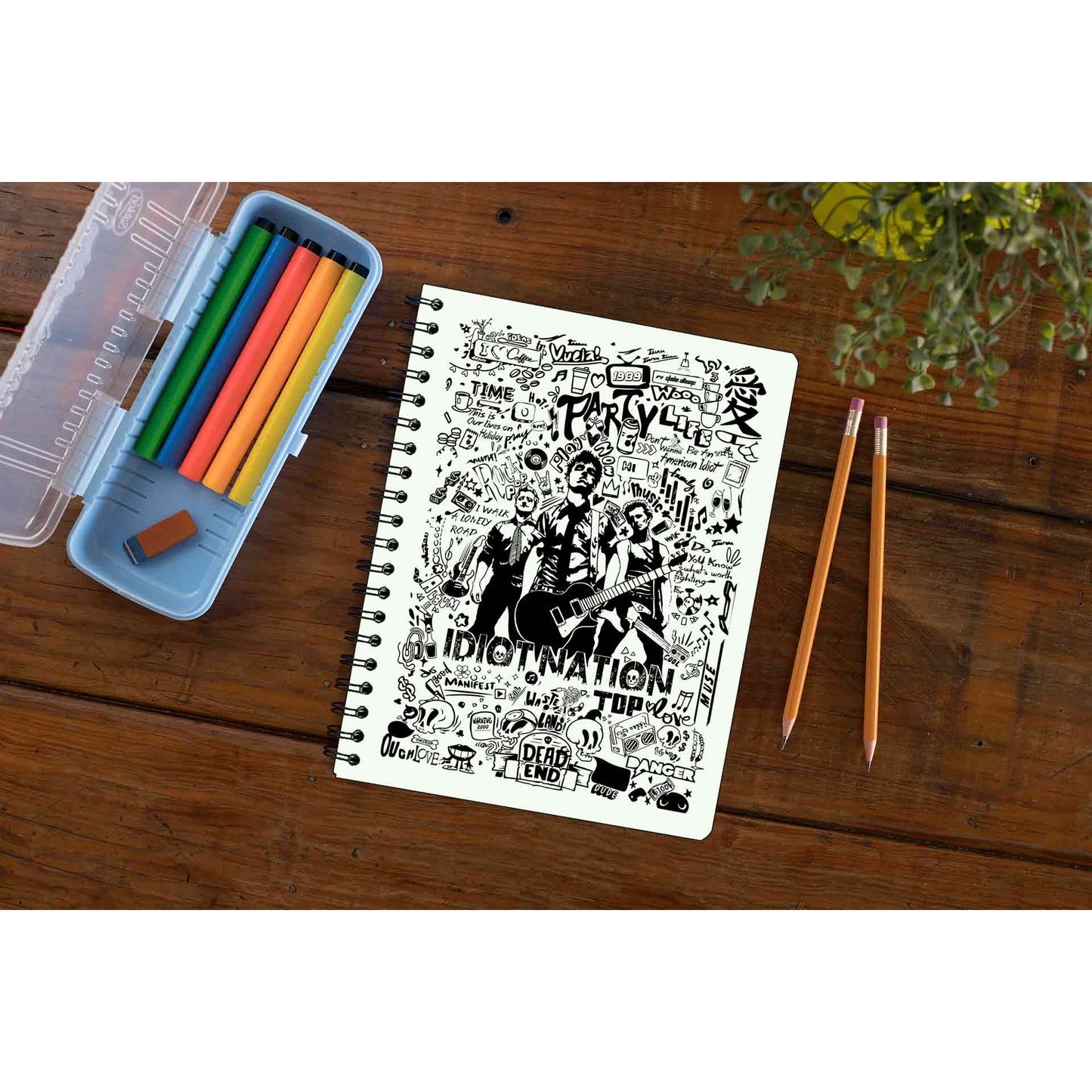 green day boulevard of broken scribbles notebook notepad diary buy online india the banyan tee tbt unruled