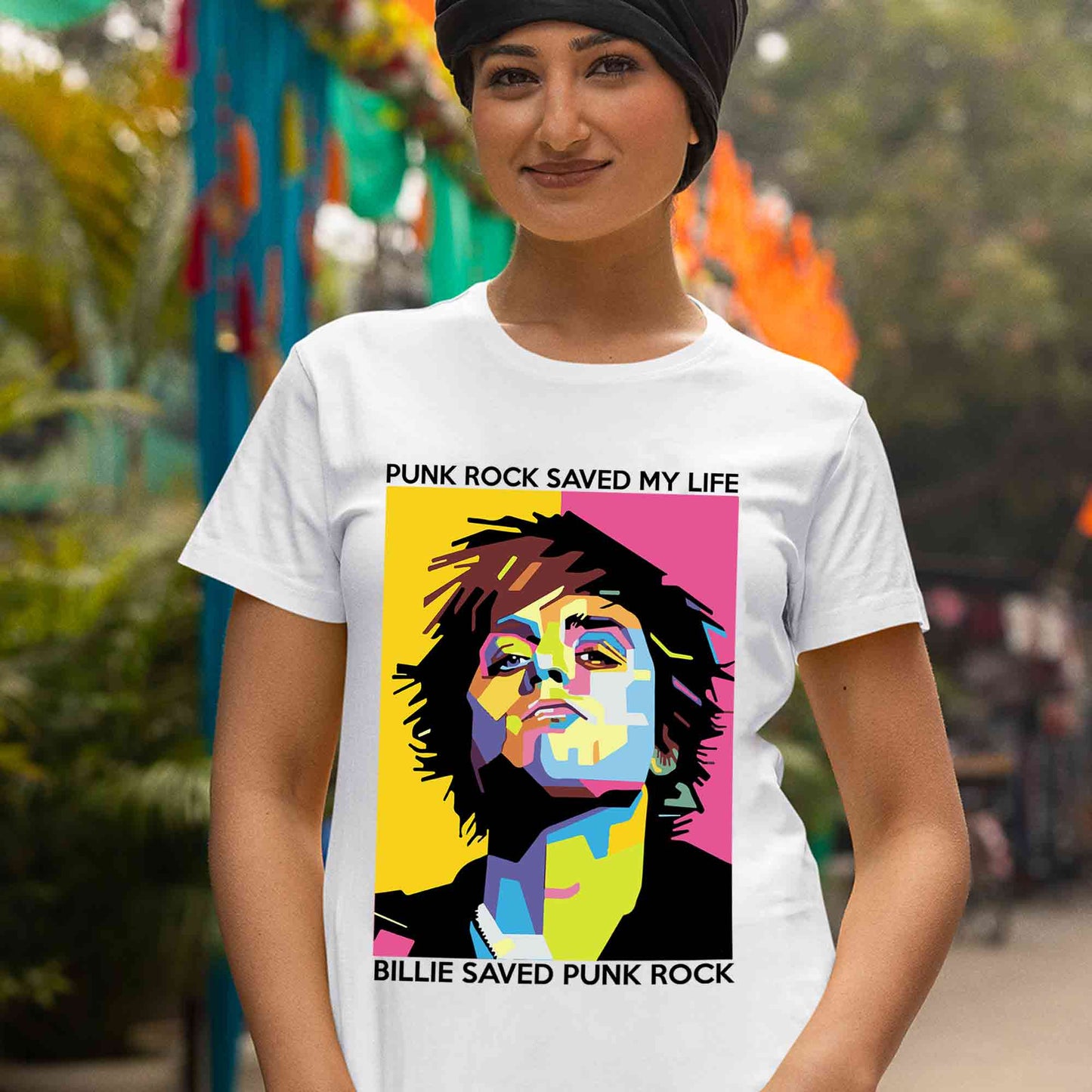 green day punk rock saved my life t-shirt music band buy online india the banyan tee tbt men women girls boys unisex white