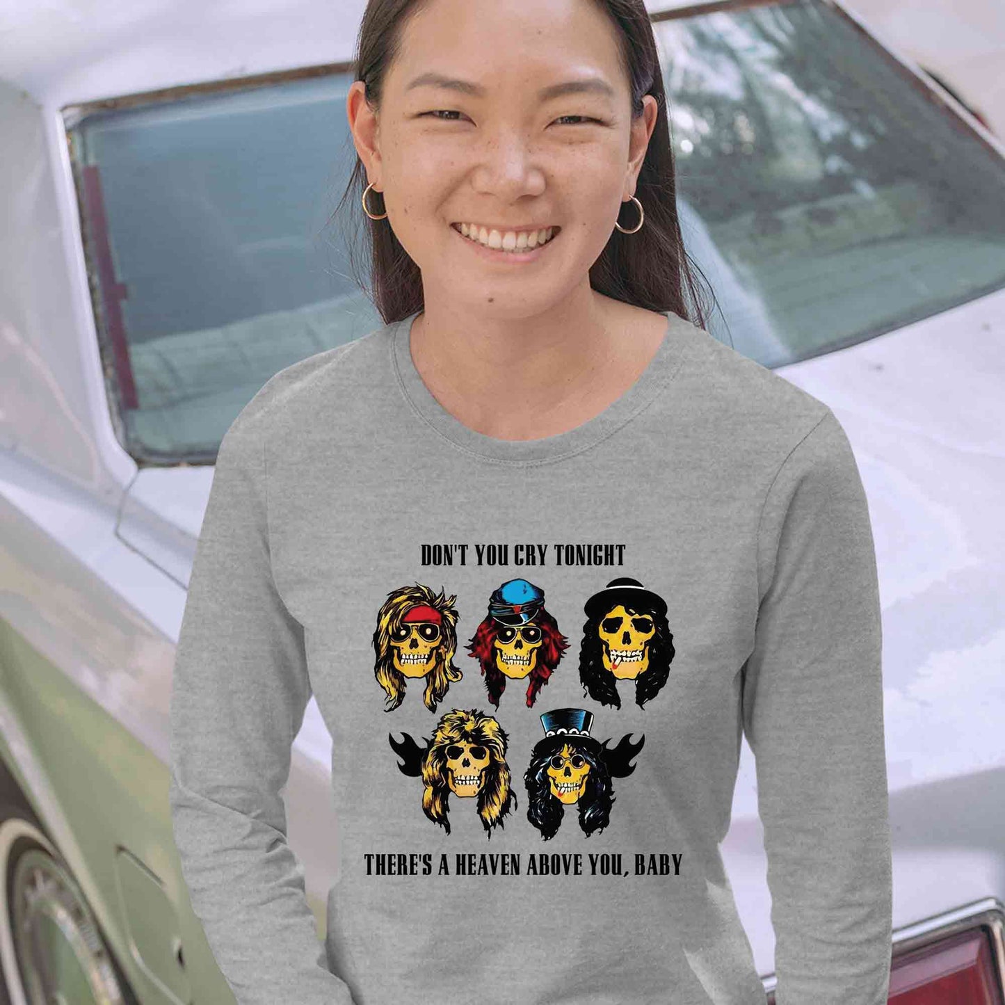 guns n' roses don't cry full sleeves long sleeves music band buy online india the banyan tee tbt men women girls boys unisex gray