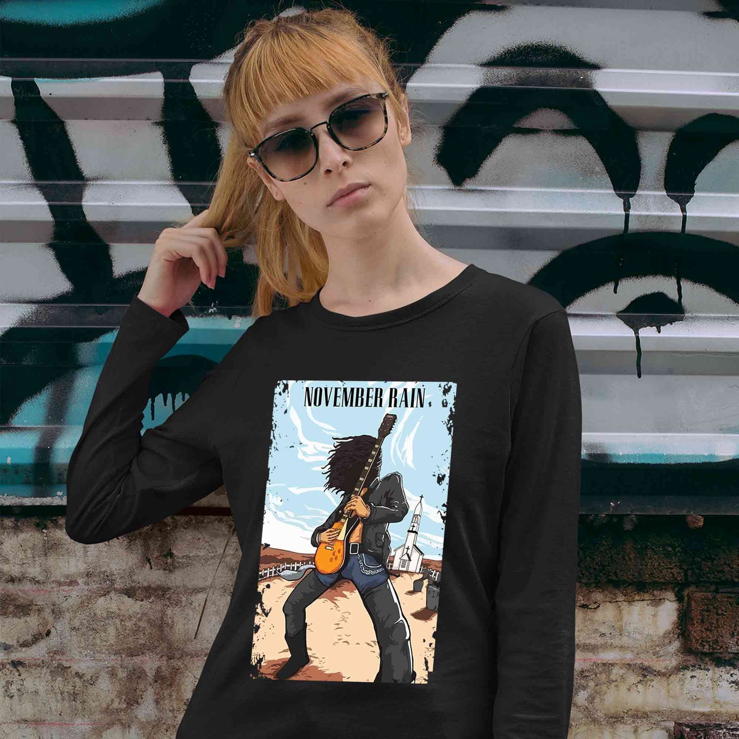 guns n' roses november rain full sleeves long sleeves music band buy online india the banyan tee tbt men women girls boys unisex black
