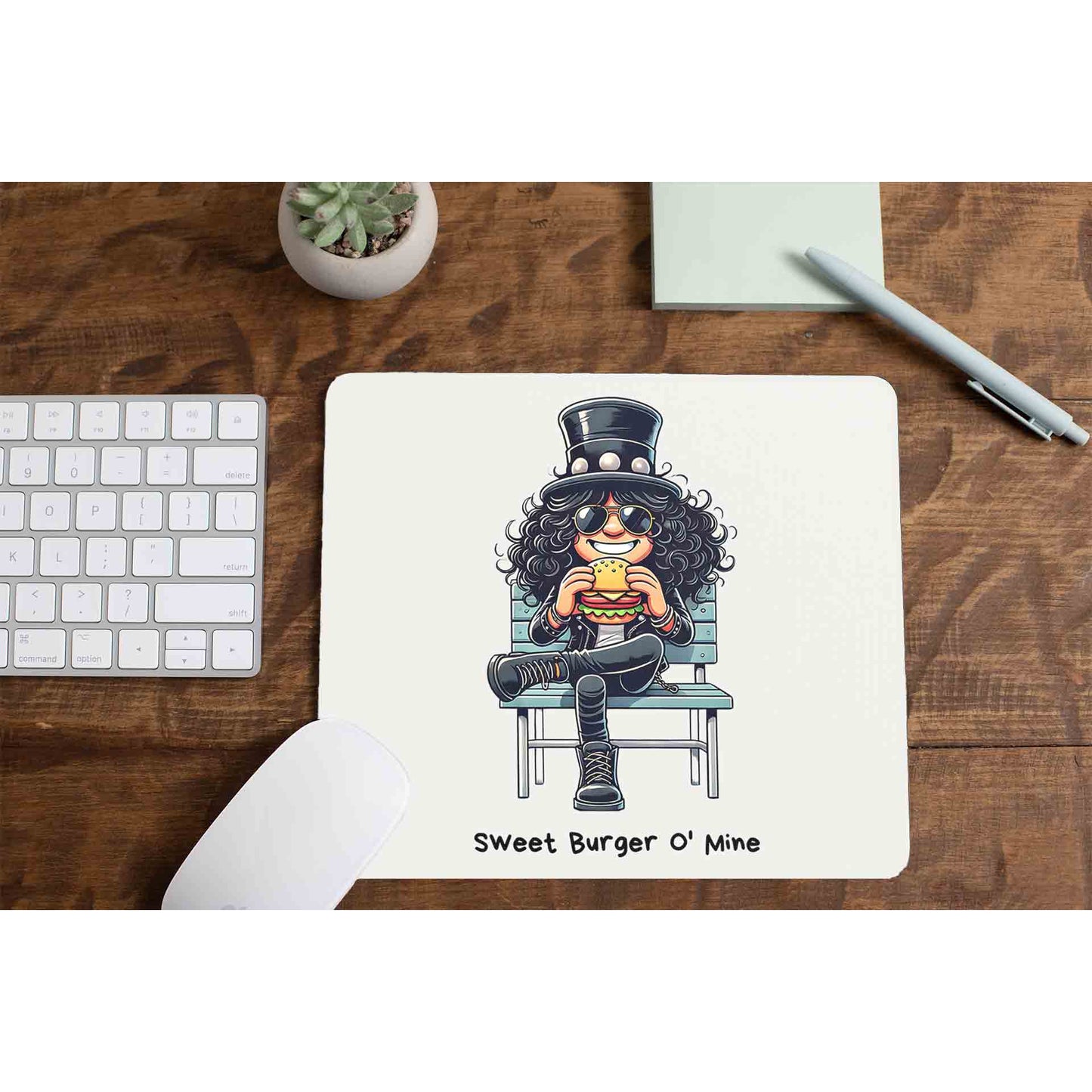 guns n' roses sweet burger o' mine mousepad logitech large anime music band buy online india the banyan tee tbt men women girls boys unisex