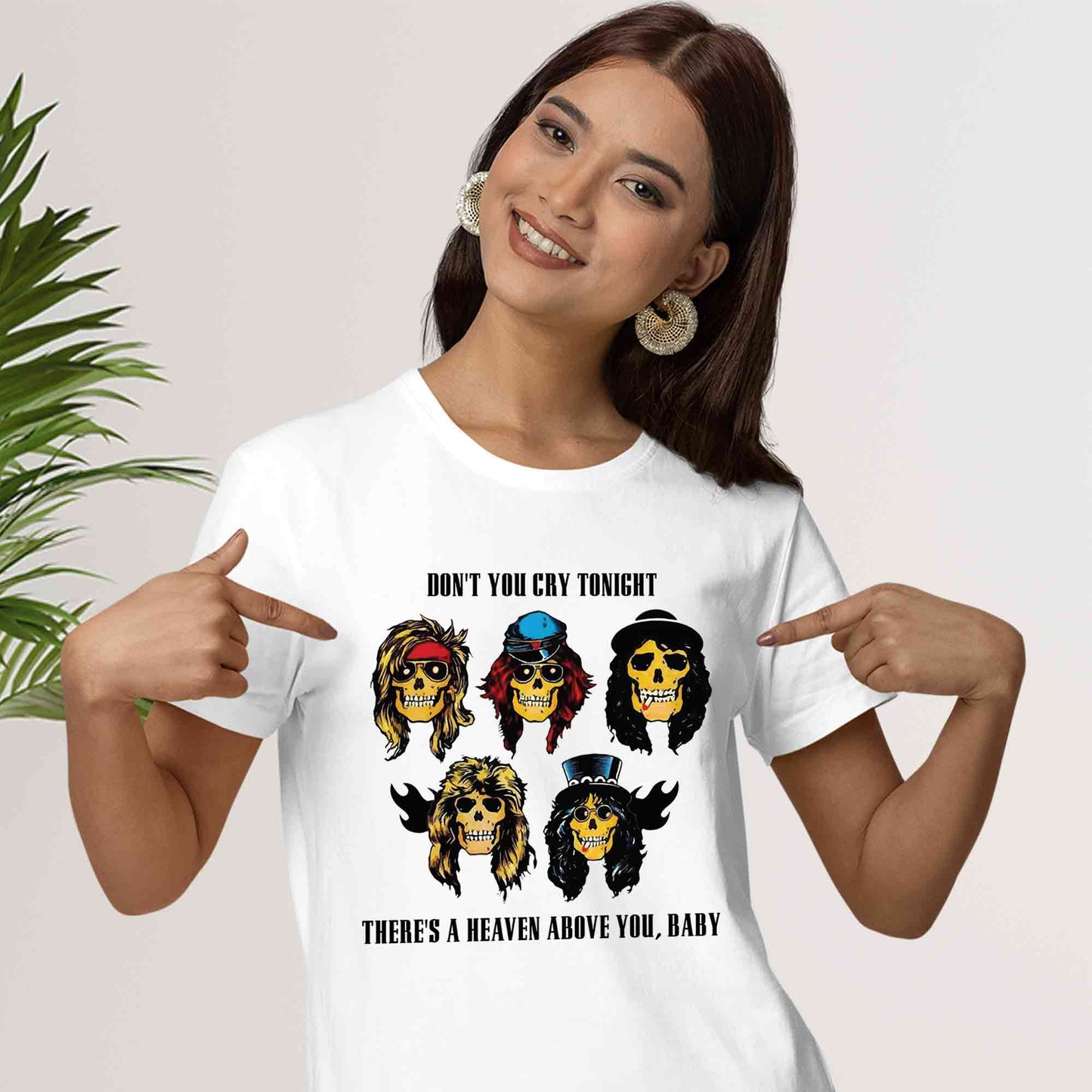 guns n' roses don't cry t-shirt music band buy online india the banyan tee tbt men women girls boys unisex white