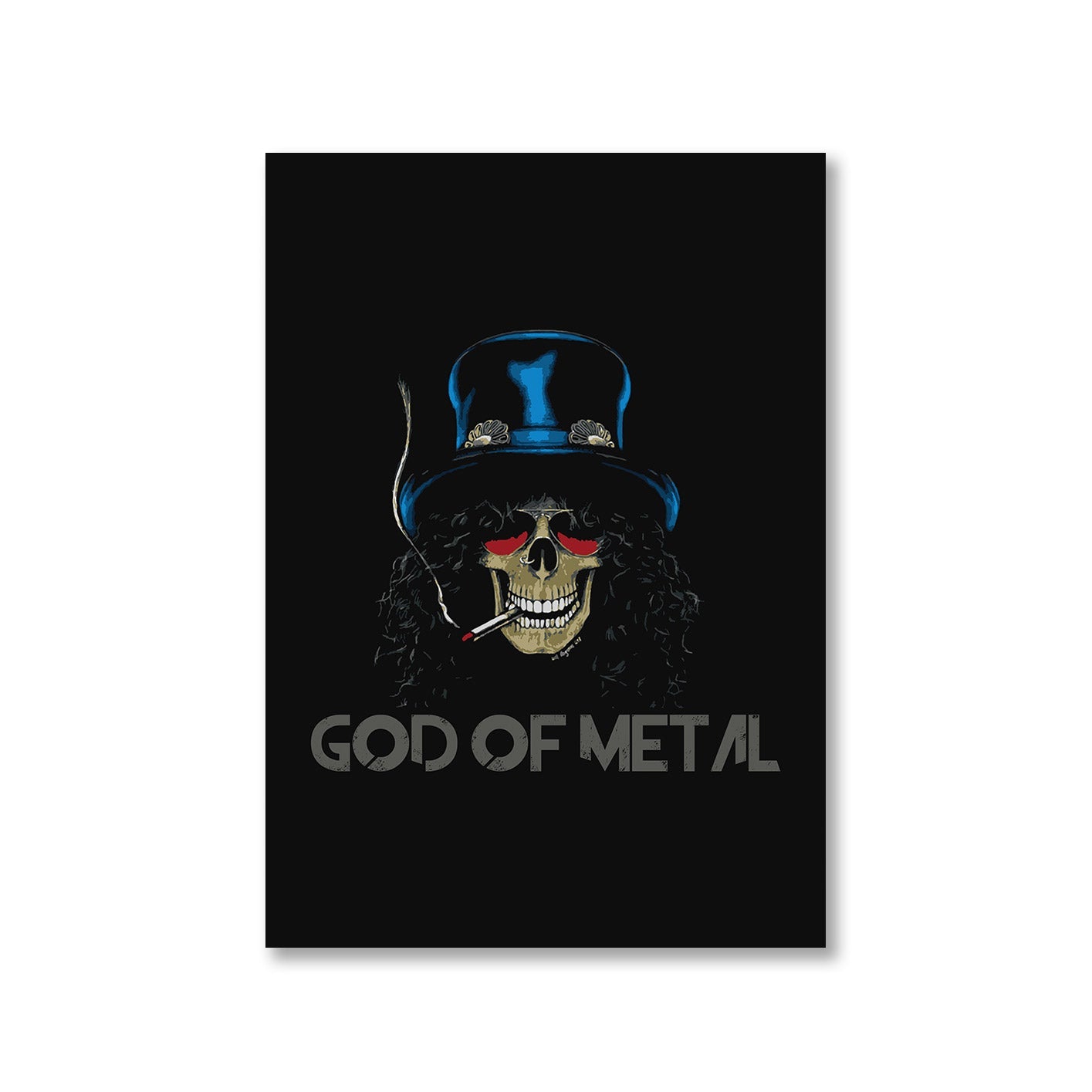 guns n' roses god of metal - slash poster wall art buy online india the banyan tee tbt a4