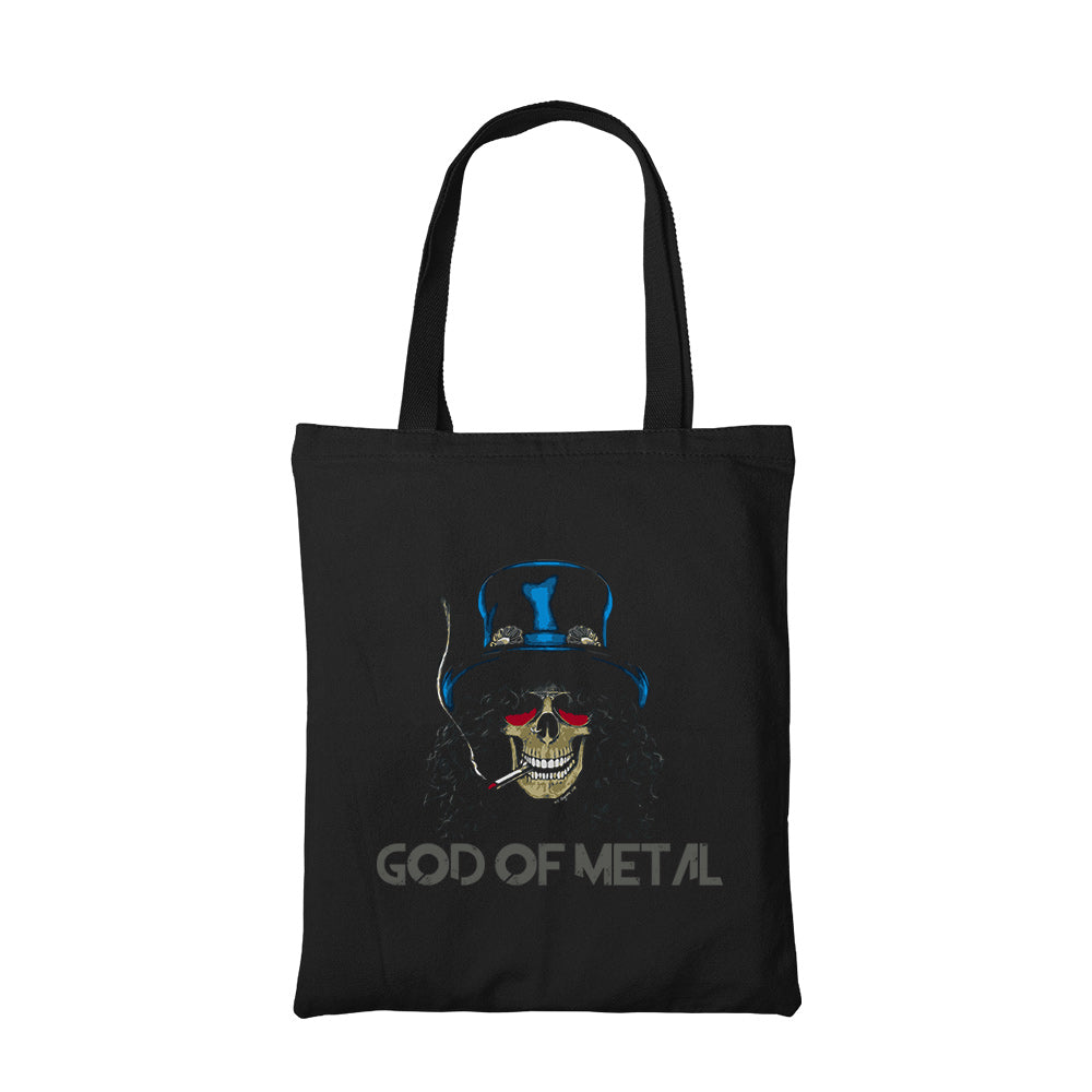 guns n roses god of metal tote bag hand printed cotton women men unisex