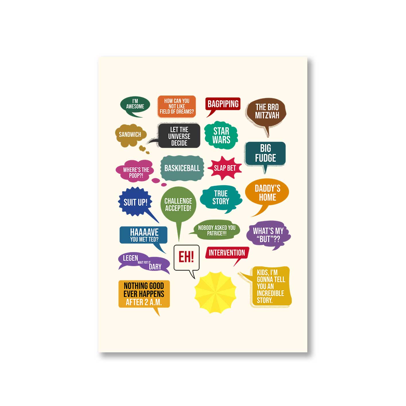 How I Met Your Mother Poster - The Banyan Tee TBT