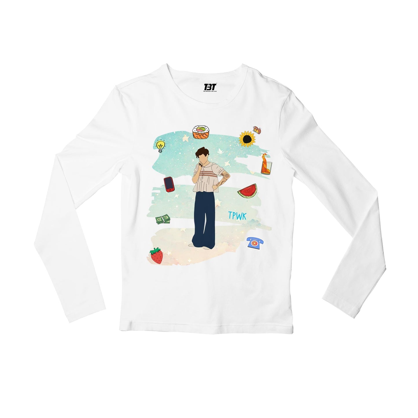 harry styles stylescape full sleeves long sleeves music band buy online india the banyan tee tbt men women girls boys unisex white