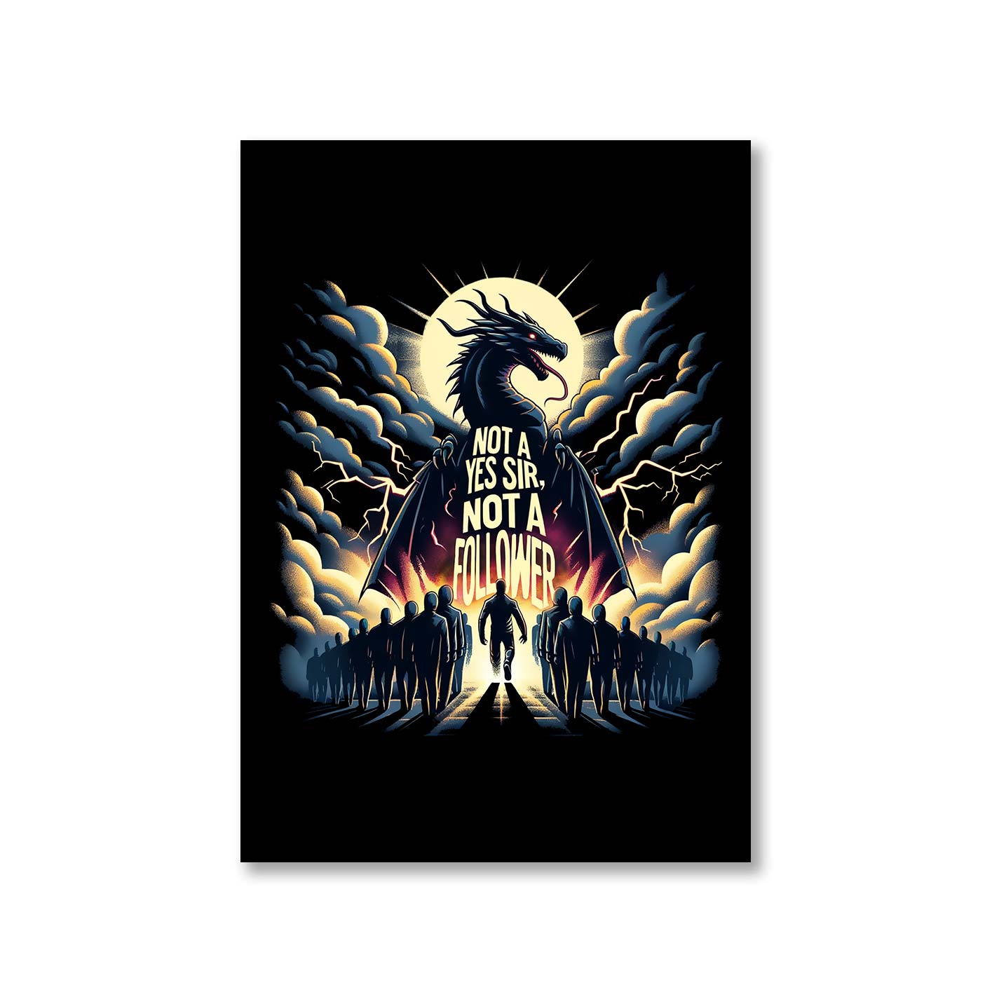 imagine dragons not a yes sir, not a follower poster wall art buy online india the banyan tee tbt a4