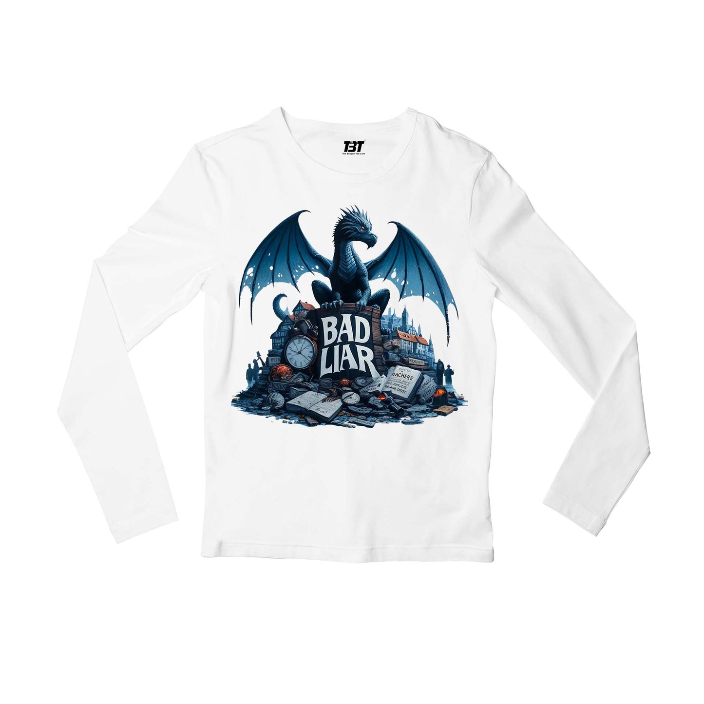 imagine dragons bad liar full sleeves long sleeves music band buy online india the banyan tee tbt men women girls boys unisex black