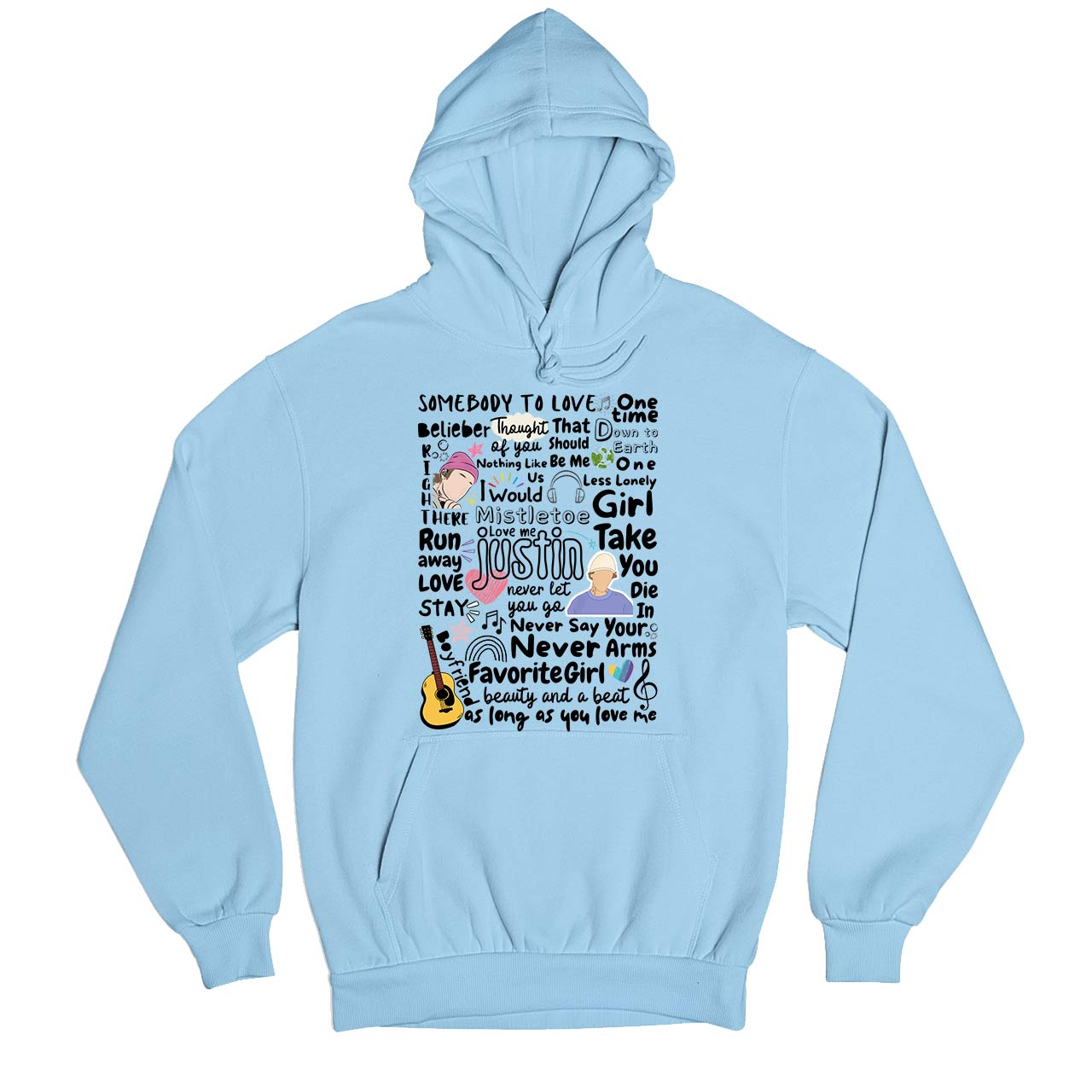 justin bieber bieber beats hoodie hooded sweatshirt winterwear music band buy online india the banyan tee tbt men women girls boys unisex baby blue