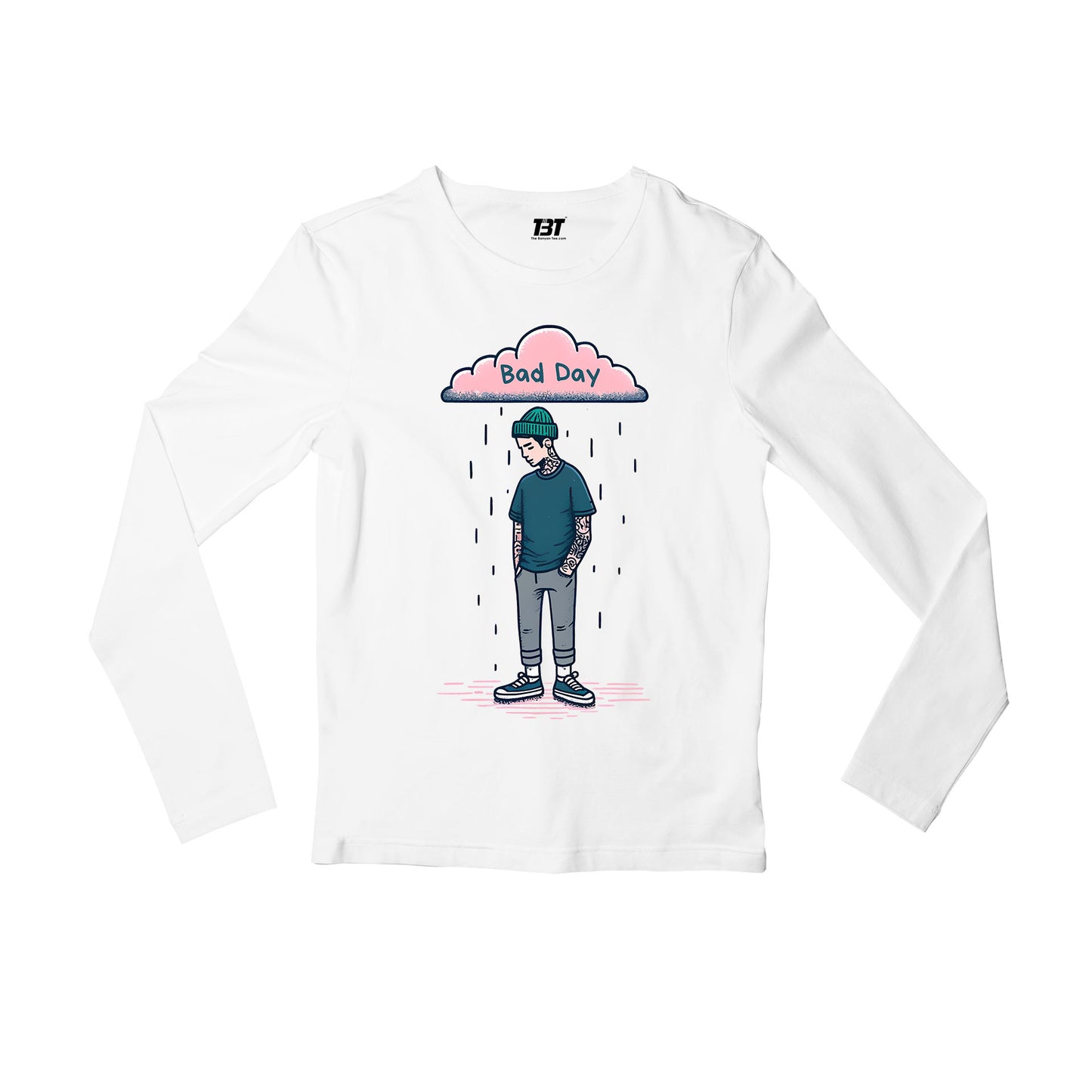 ustin bieber bad day full sleeves long sleeves music band buy online india the banyan tee tbt men women girls boys unisex black