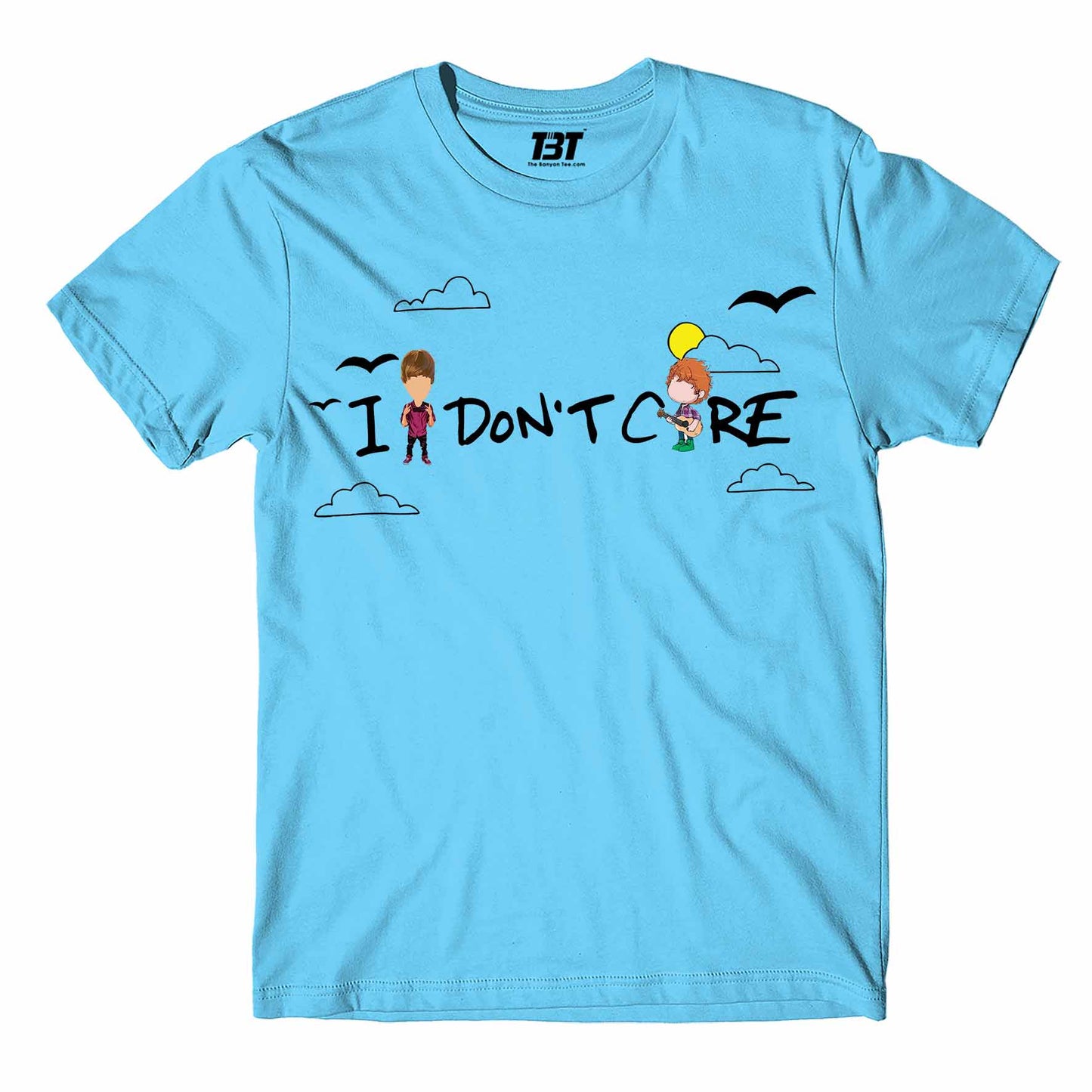 justin bieber i don't care t-shirt music band buy online india the banyan tee tbt men women girls boys unisex sky blue