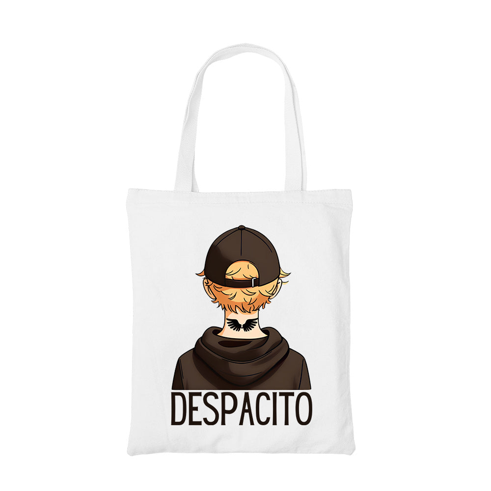 justin bieber despacito tote bag hand printed cotton women men unisex