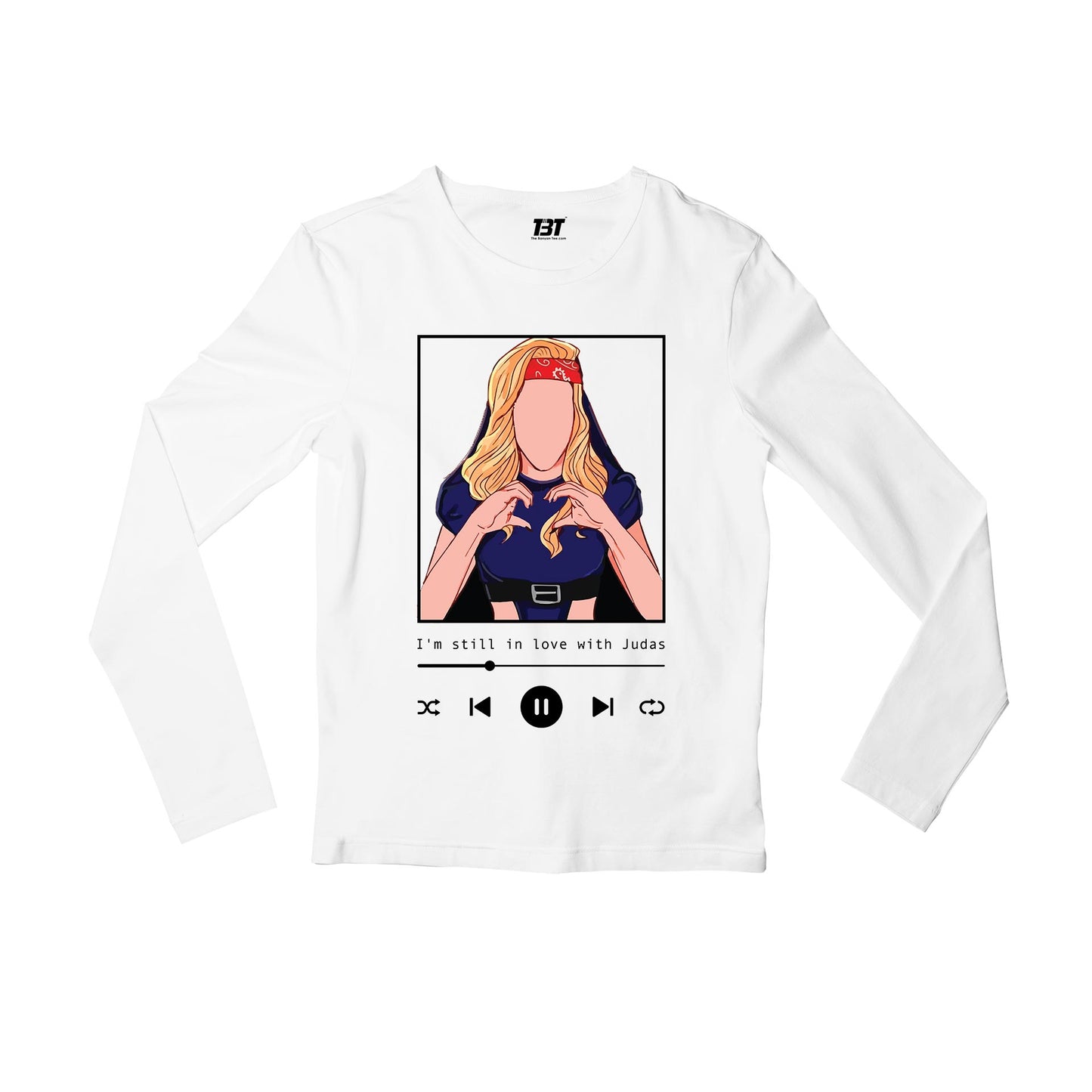 lady gaga judas full sleeves long sleeves music band buy online india the banyan tee tbt men women girls boys unisex white