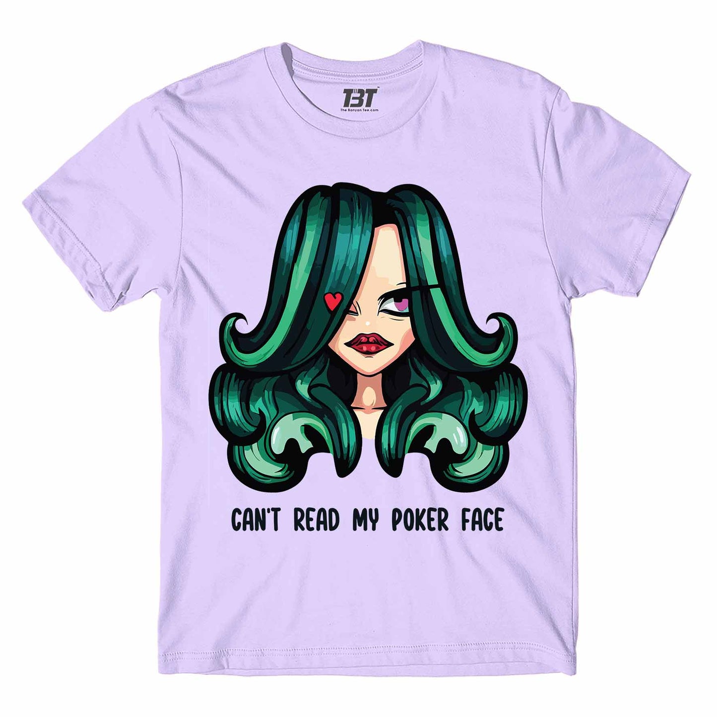 lady gaga poker face t-shirt music band buy online india the banyan tee tbt men women girls boys unisex lavender