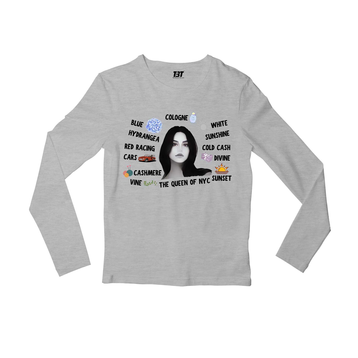 lana del rey old money full sleeves long sleeves music band buy online india the banyan tee tbt men women girls boys unisex gray