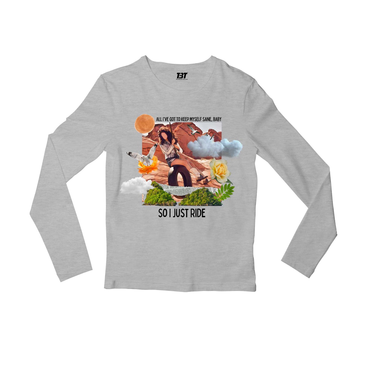 lana del rey ride full sleeves long sleeves music band buy online india the banyan tee tbt men women girls boys unisex gray