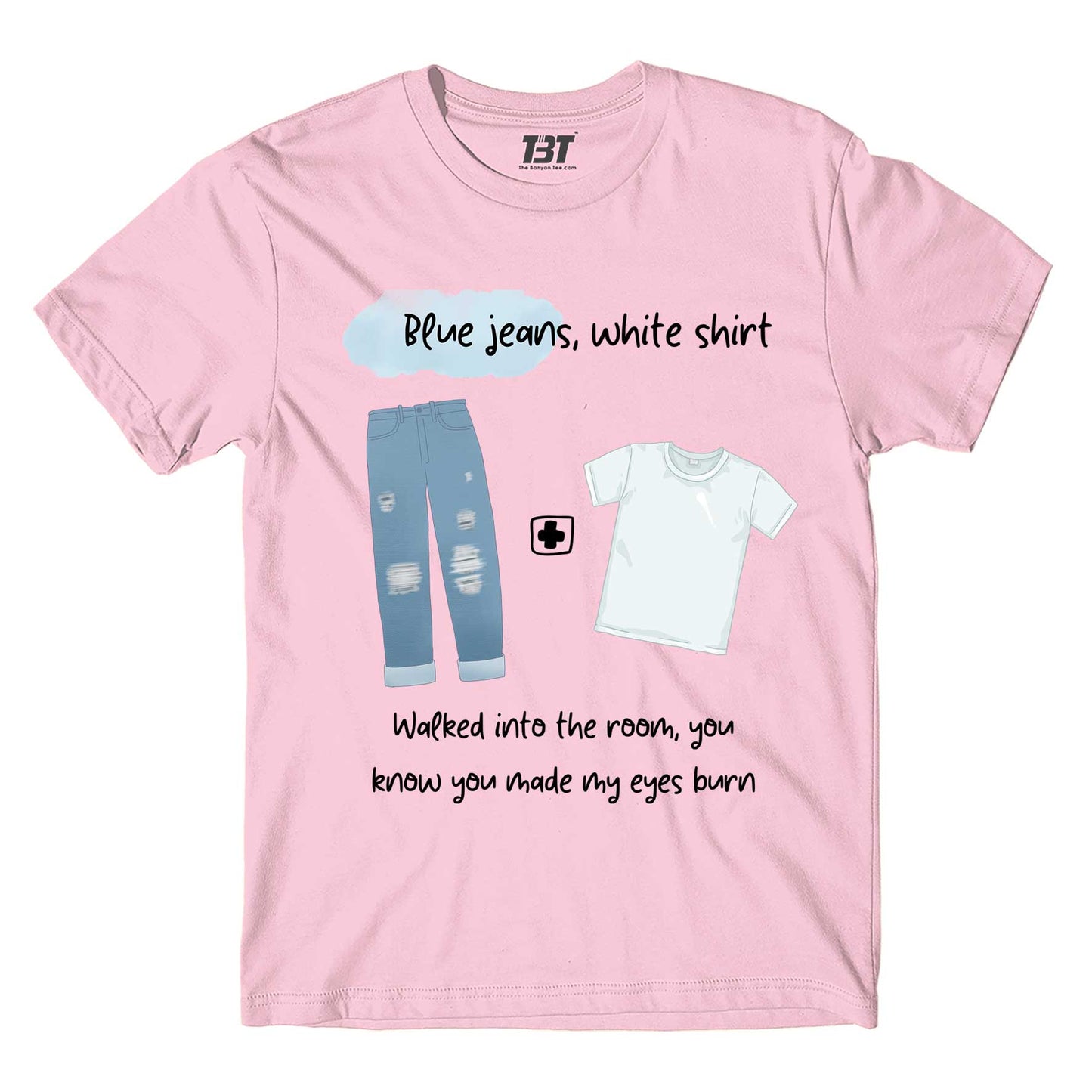 lana del rey blue jeans t-shirt music band buy online india the banyan tee tbt men women girls boys unisex baby pink