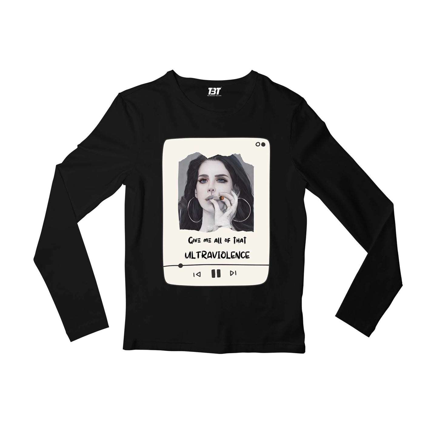 lana del rey ultraviolence full sleeves long sleeves music band buy online india the banyan tee tbt men women girls boys unisex black