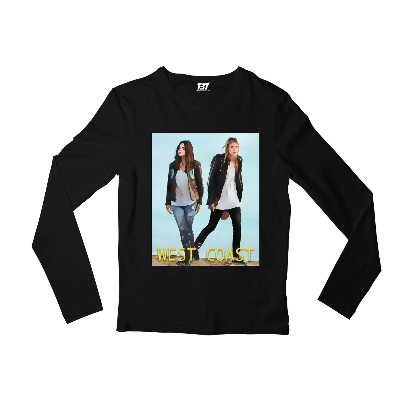 lana del rey west coast full sleeves long sleeves music band buy online india the banyan tee tbt men women girls boys unisex black