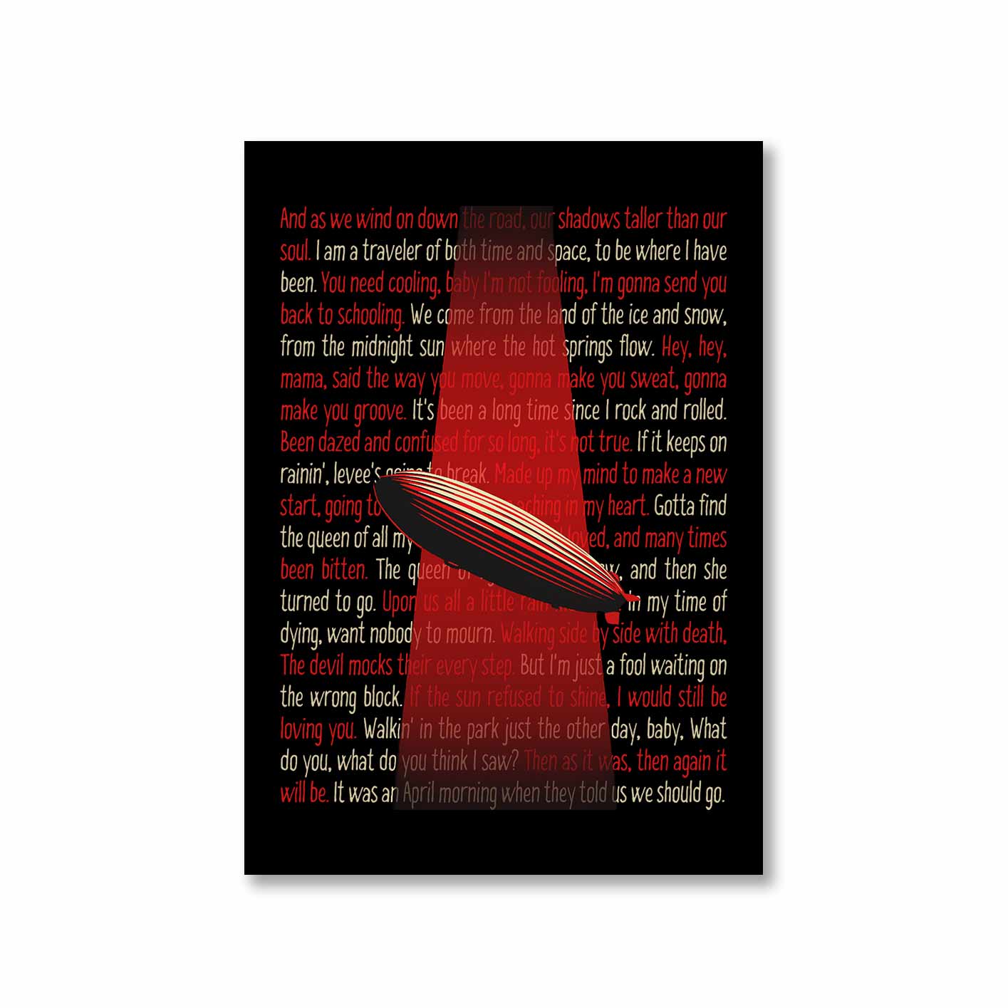 led zeppelin zeppelin verses poster wall art buy online india the banyan tee tbt a4