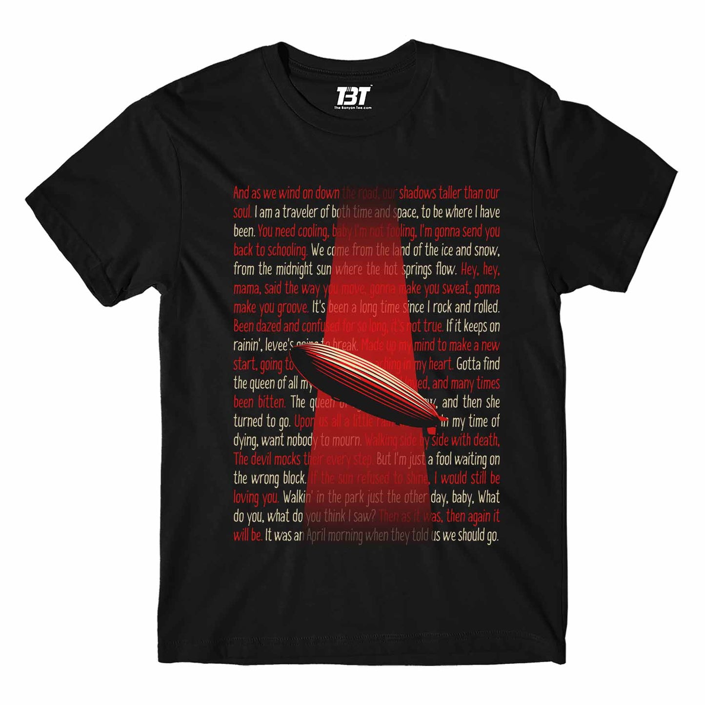 led zeppelin zeppelin verses t-shirt music band buy online india the banyan tee tbt men women girls boys unisex black
