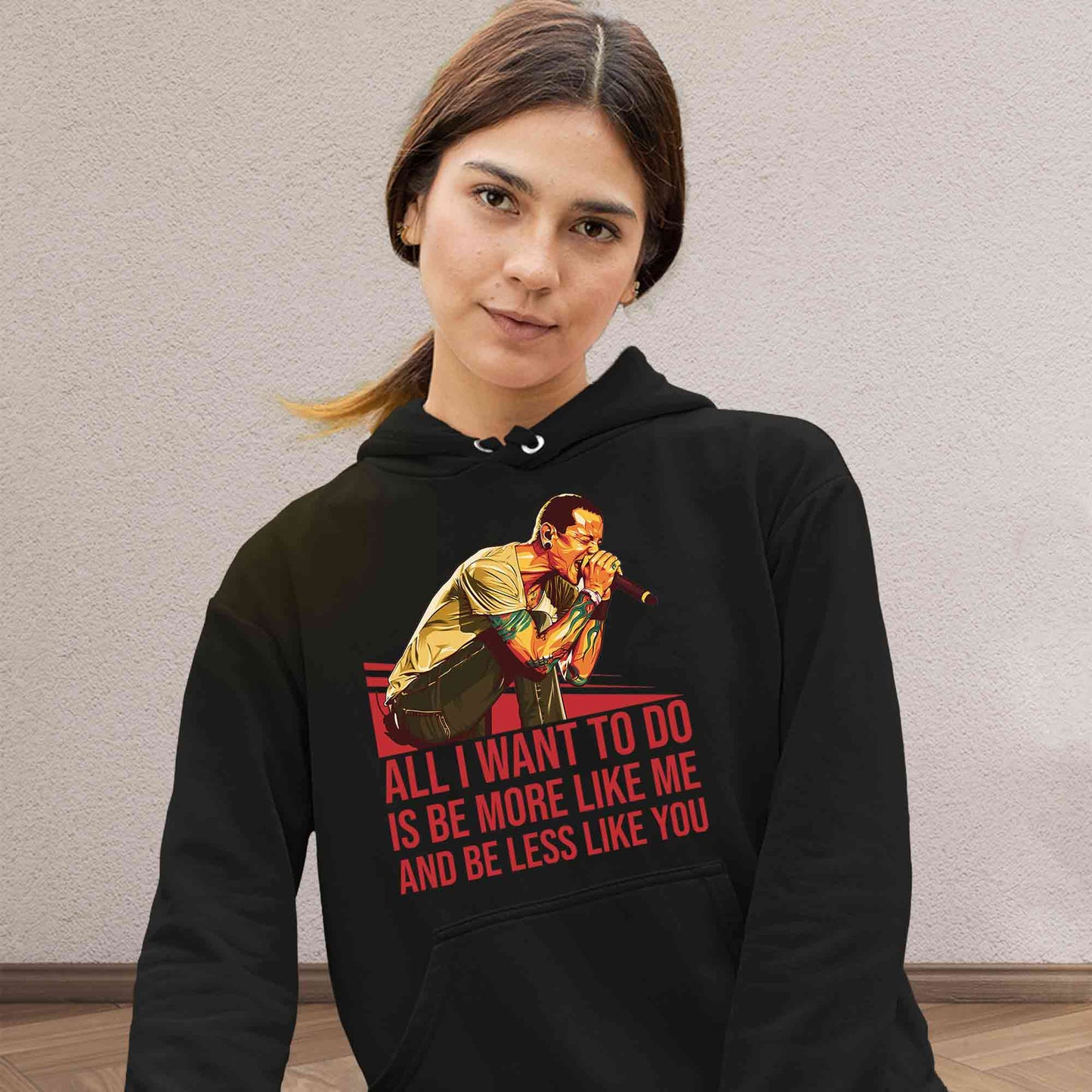 linkin park be more like me hoodie hooded sweatshirt winterwear music band buy online india the banyan tee tbt men women girls boys unisex black