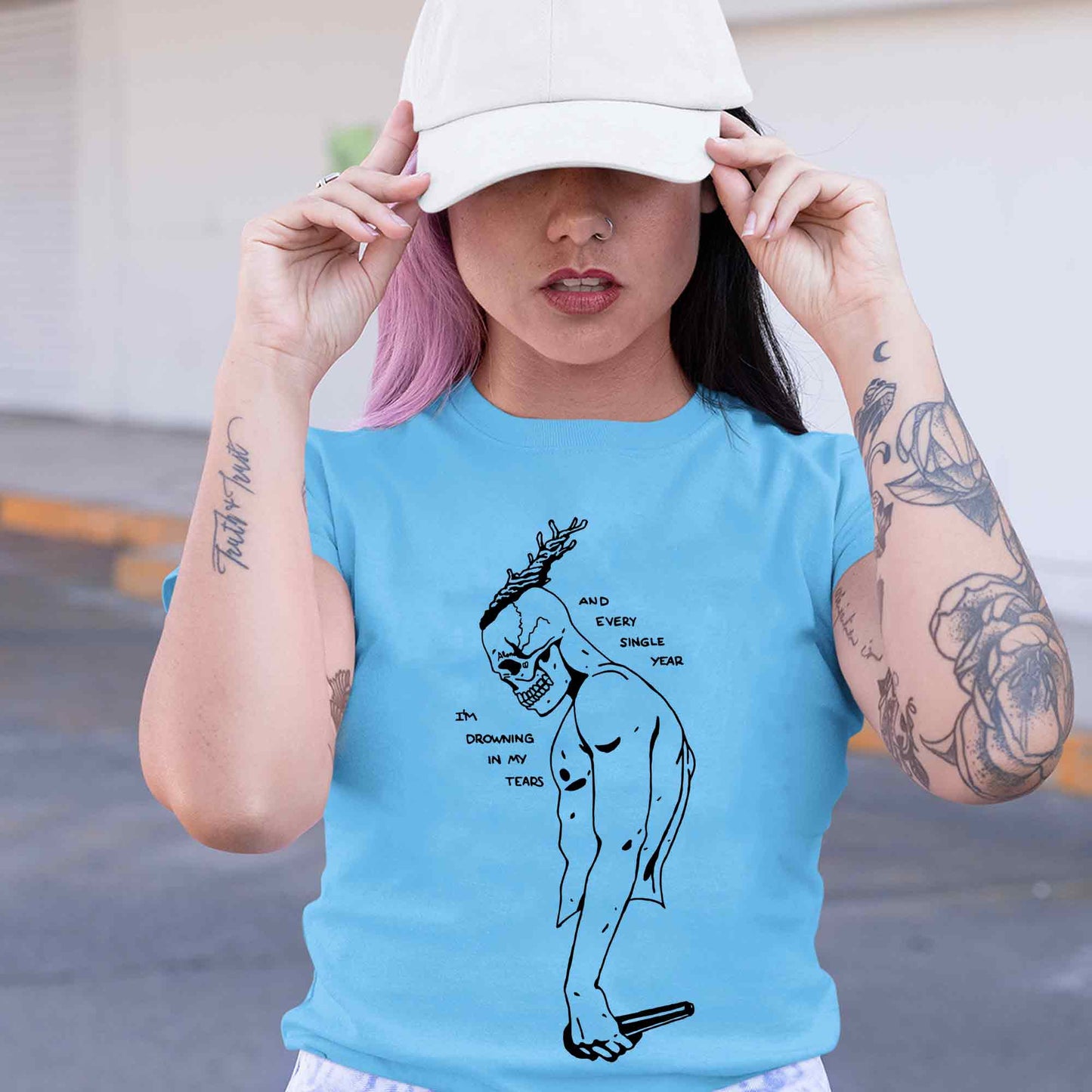 linkin park numb t-shirt music band buy online india the banyan tee tbt men women girls boys unisex sky blue