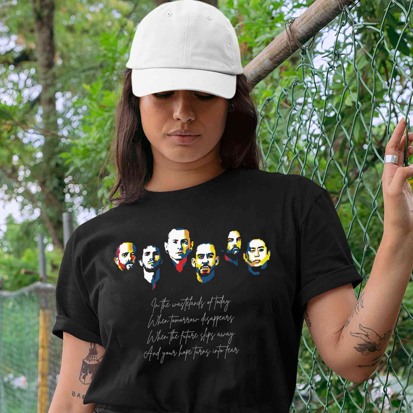 linkin park wastelands t-shirt music band buy online india the banyan tee tbt men women girls boys unisex black