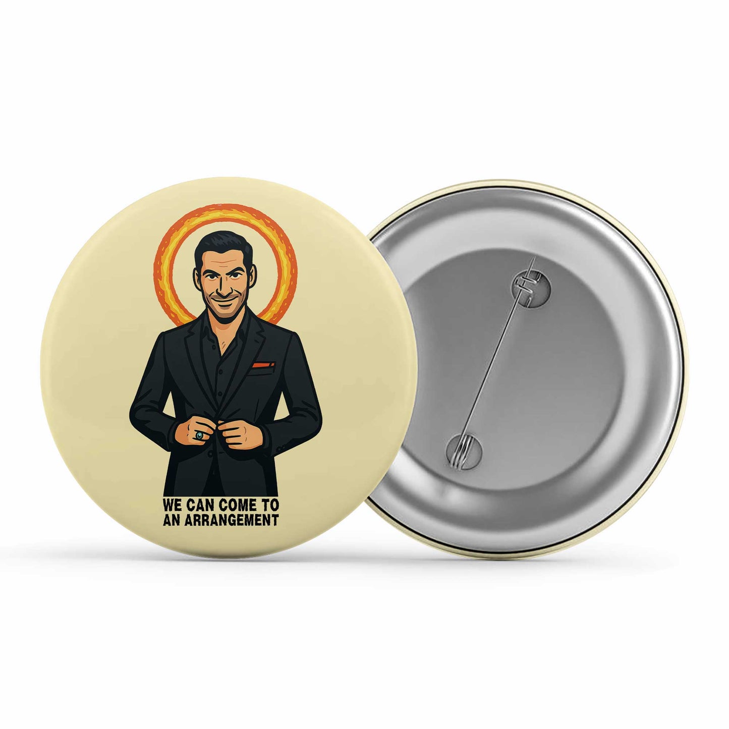 Lucifer Badge - Metal Pin Button The Banyan Tee TBT