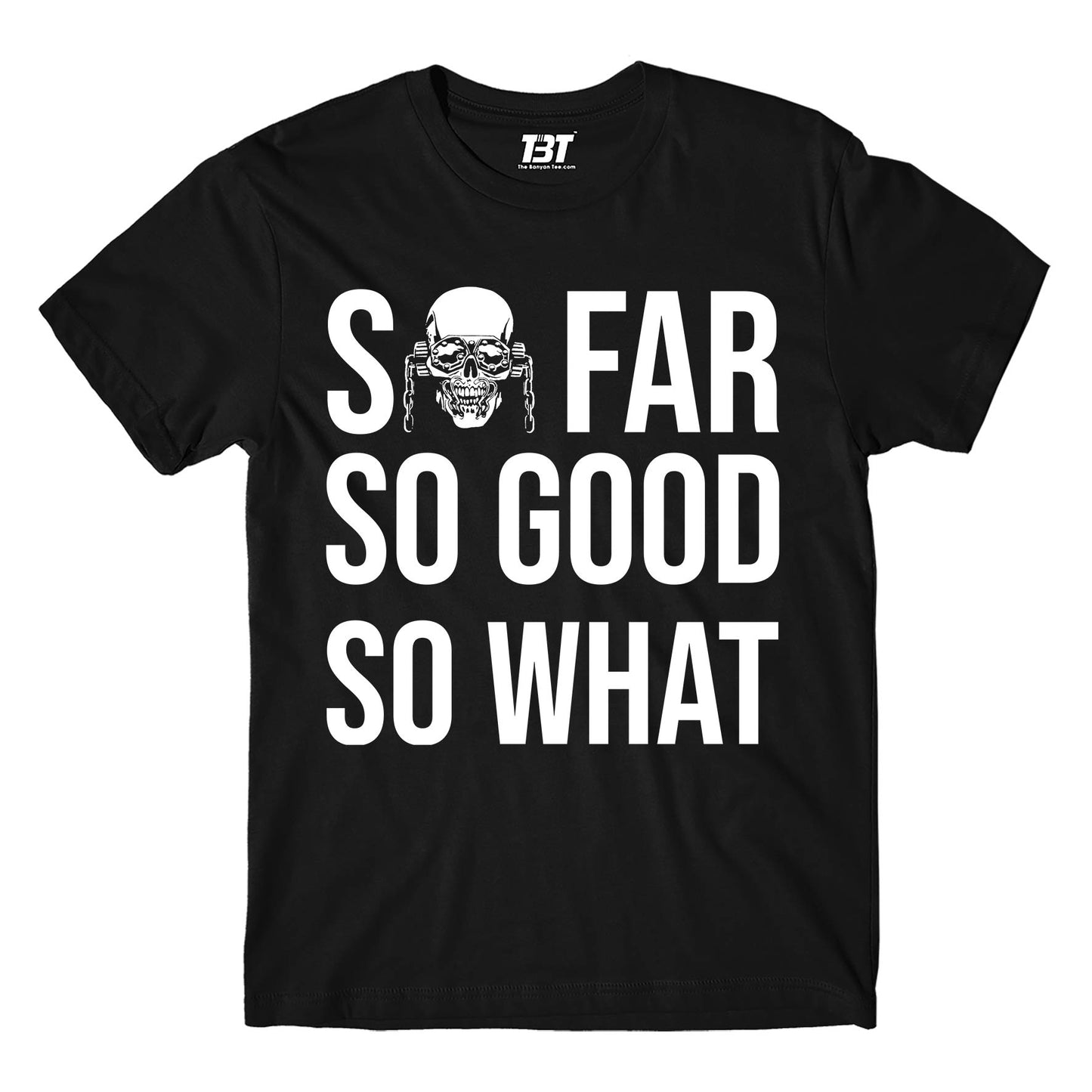 megadeth so far so good so what t-shirt music band buy online india the banyan tee tbt men women girls boys unisex Black
