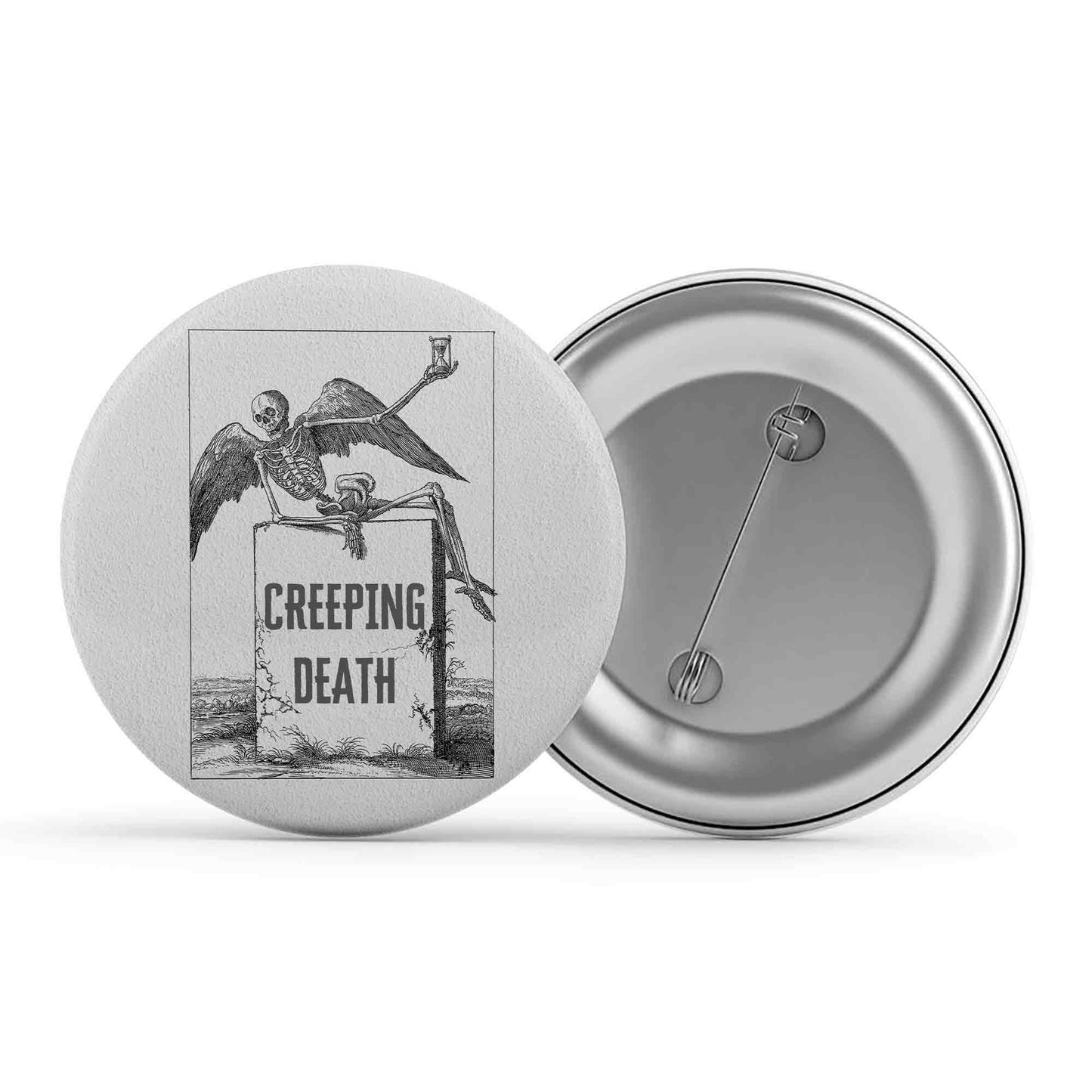 metallica creeping death badge pin button music band buy online india the banyan tee tbt men women girls boys unisex