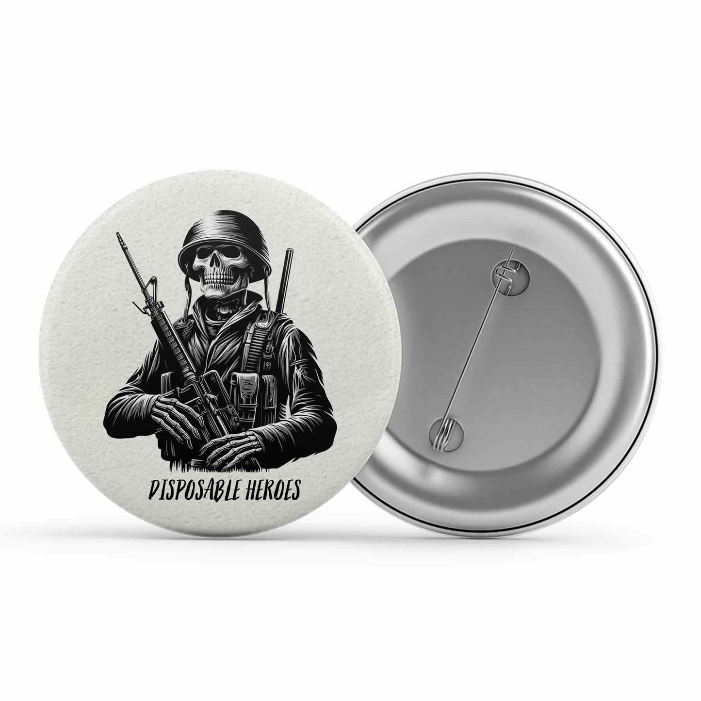 metallica disposable heroes badge pin button music band buy online india the banyan tee tbt men women girls boys unisex