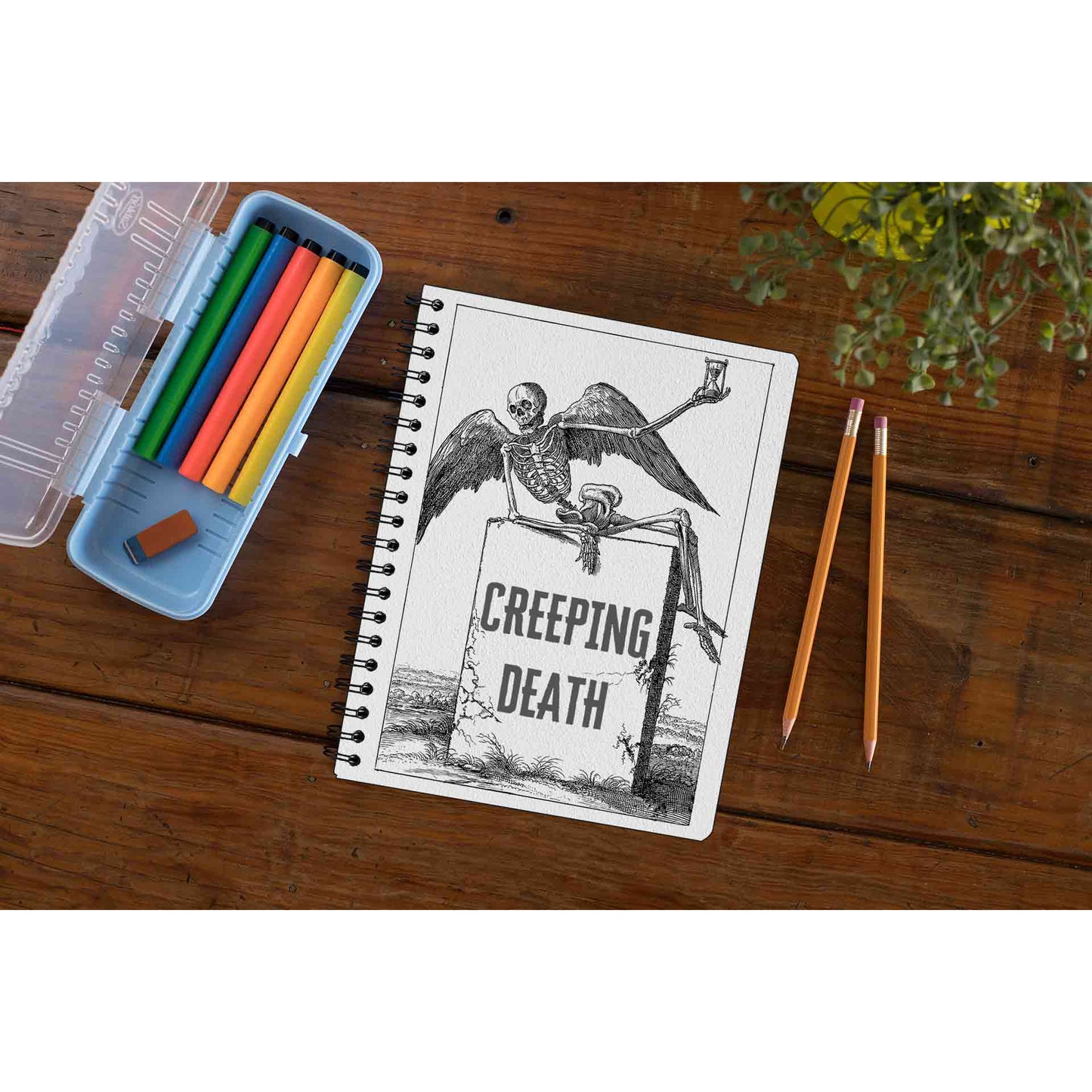 metallica creeping death notebook notepad diary buy online india the banyan tee tbt unruled