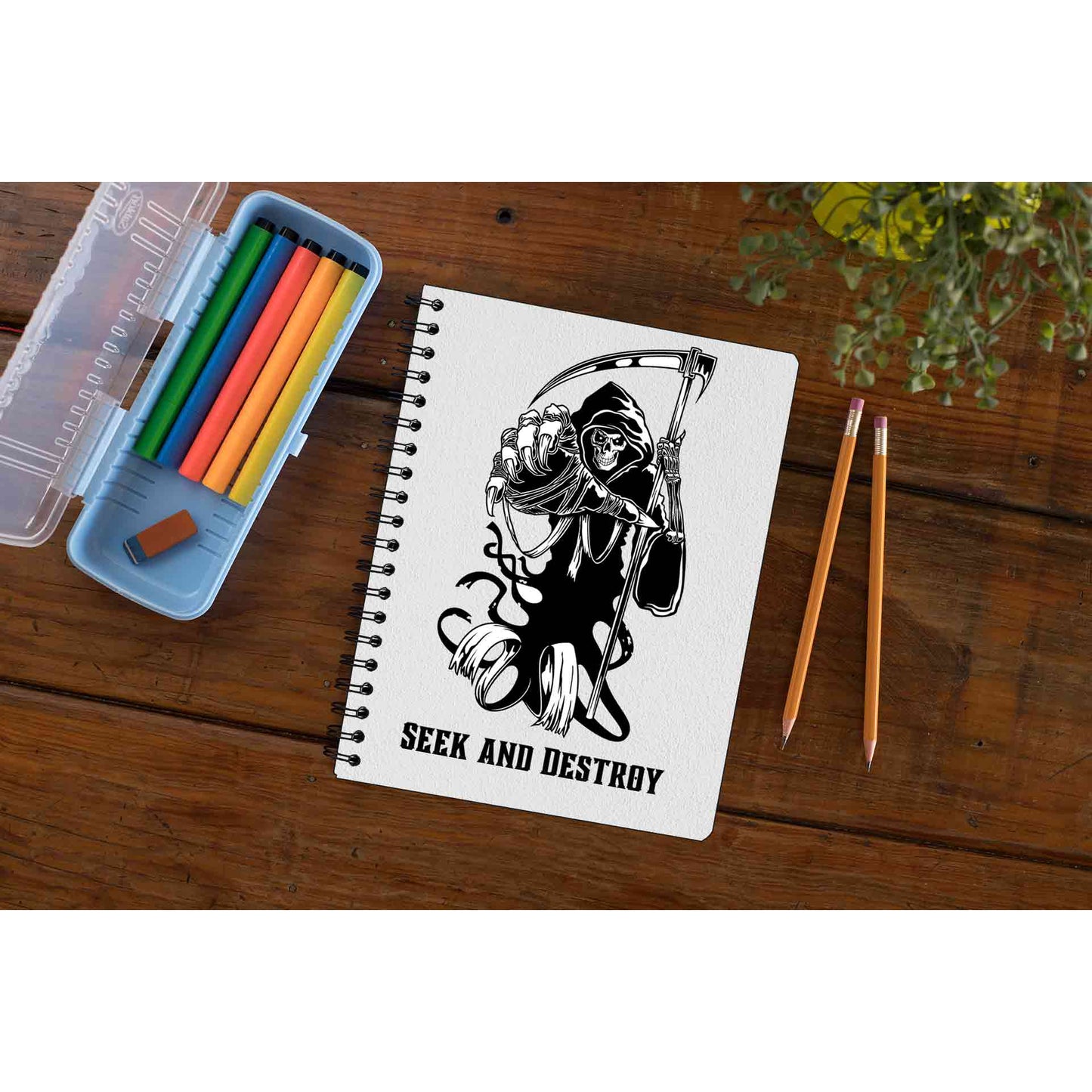 metallica seek & destroy notebook notepad diary buy online india the banyan tee tbt unruled