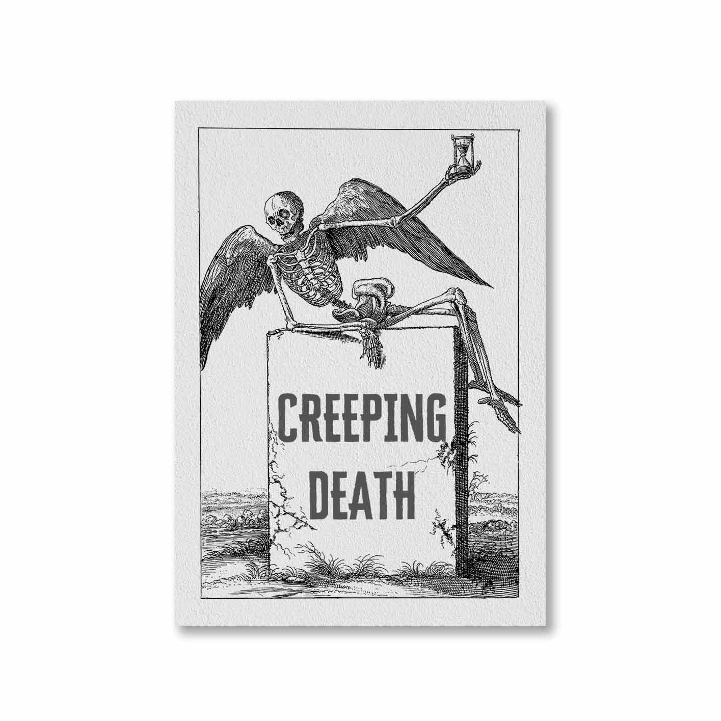 metallica creeping death poster wall art buy online india the banyan tee tbt a4