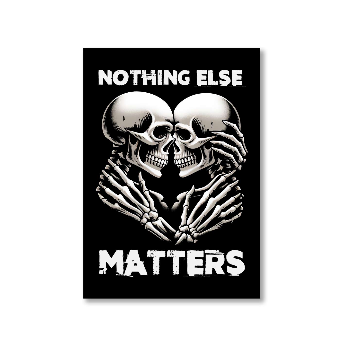 metallica and nothing else matters poster wall art buy online india the banyan tee tbt a4