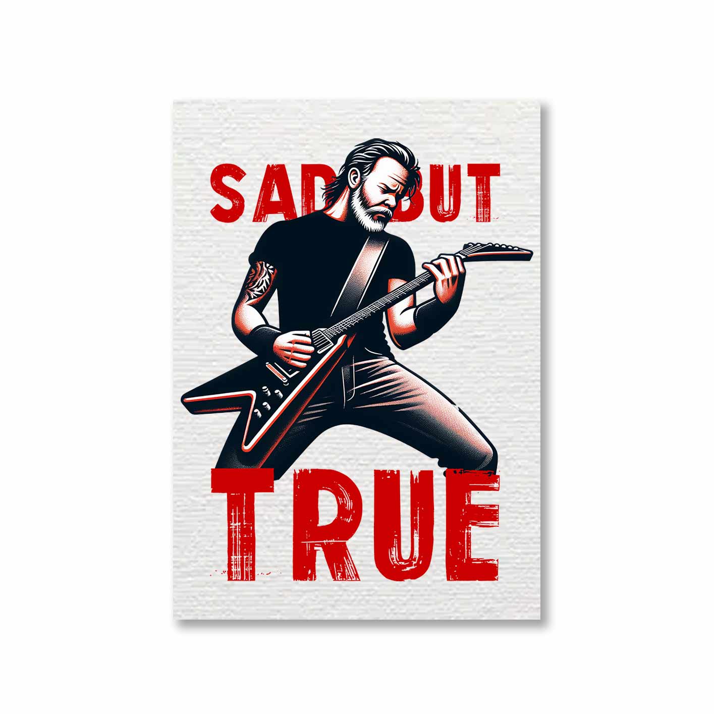 metallica sad but true poster wall art buy online india the banyan tee tbt a4