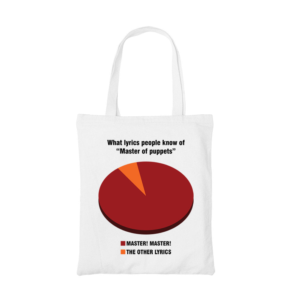 metallica master master tote bag cotton printed music band buy online india the banyan tee tbt men women girls boys unisex