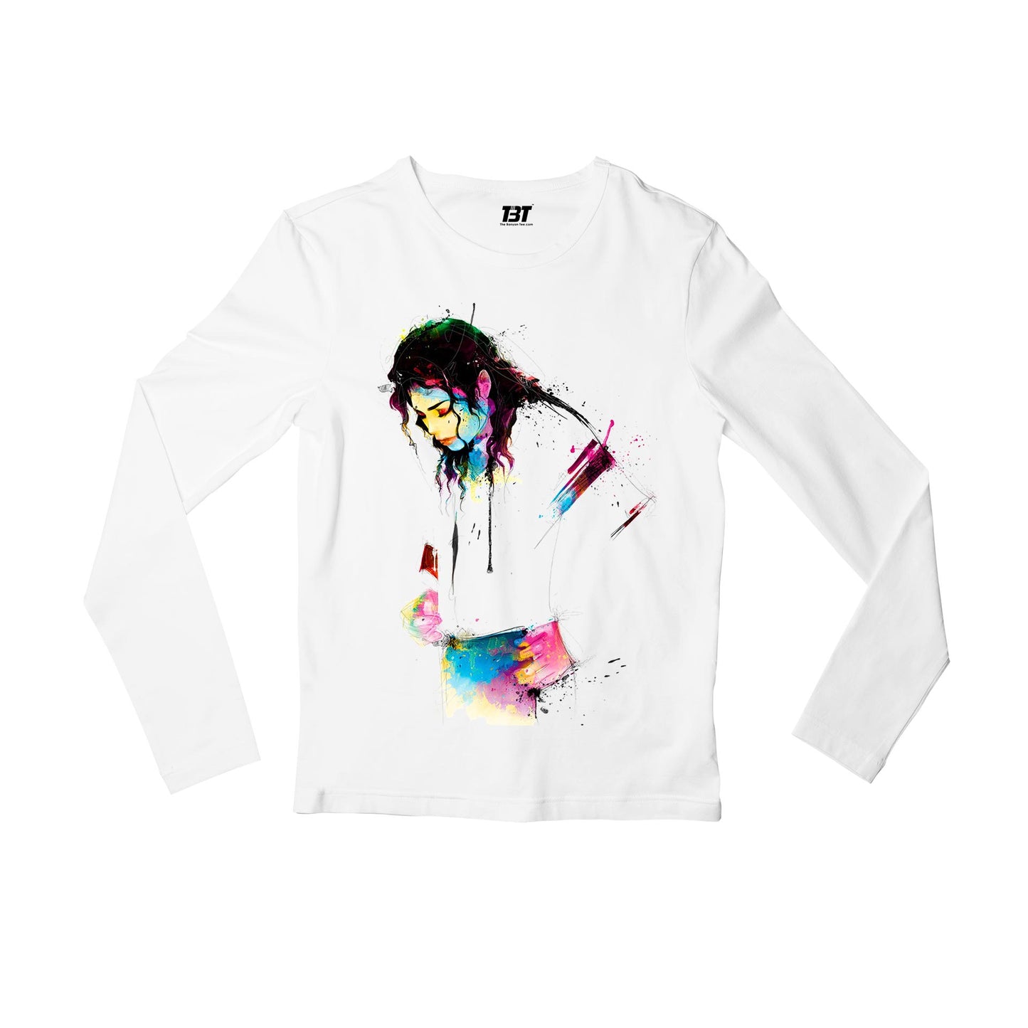michael jackson fan art full sleeves long sleeves music band buy online india the banyan tee tbt men women girls boys unisex white